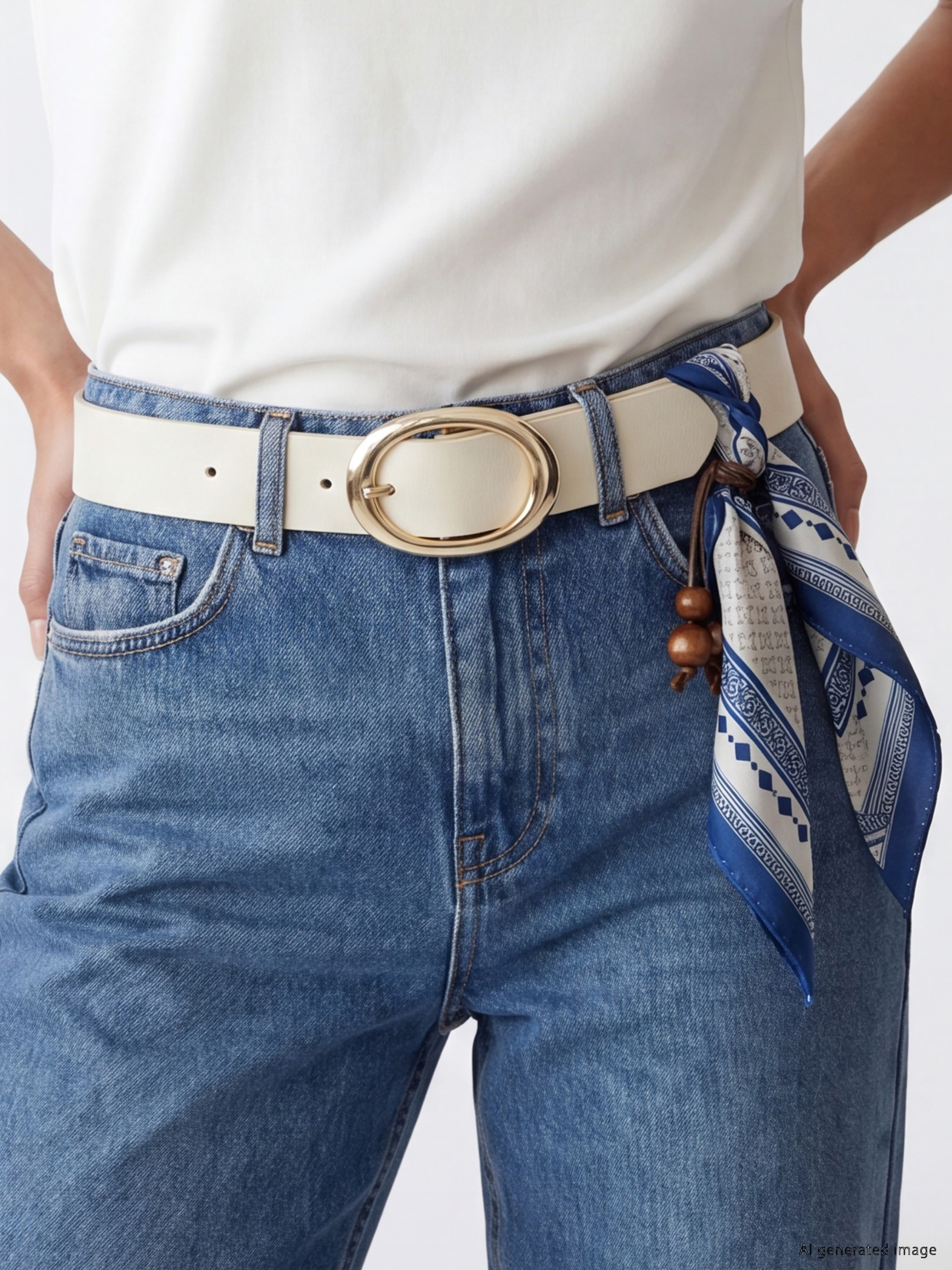 LCW ACCESSORIES Metal Tokalı Aksesuar Detaylı Kadın Kemer