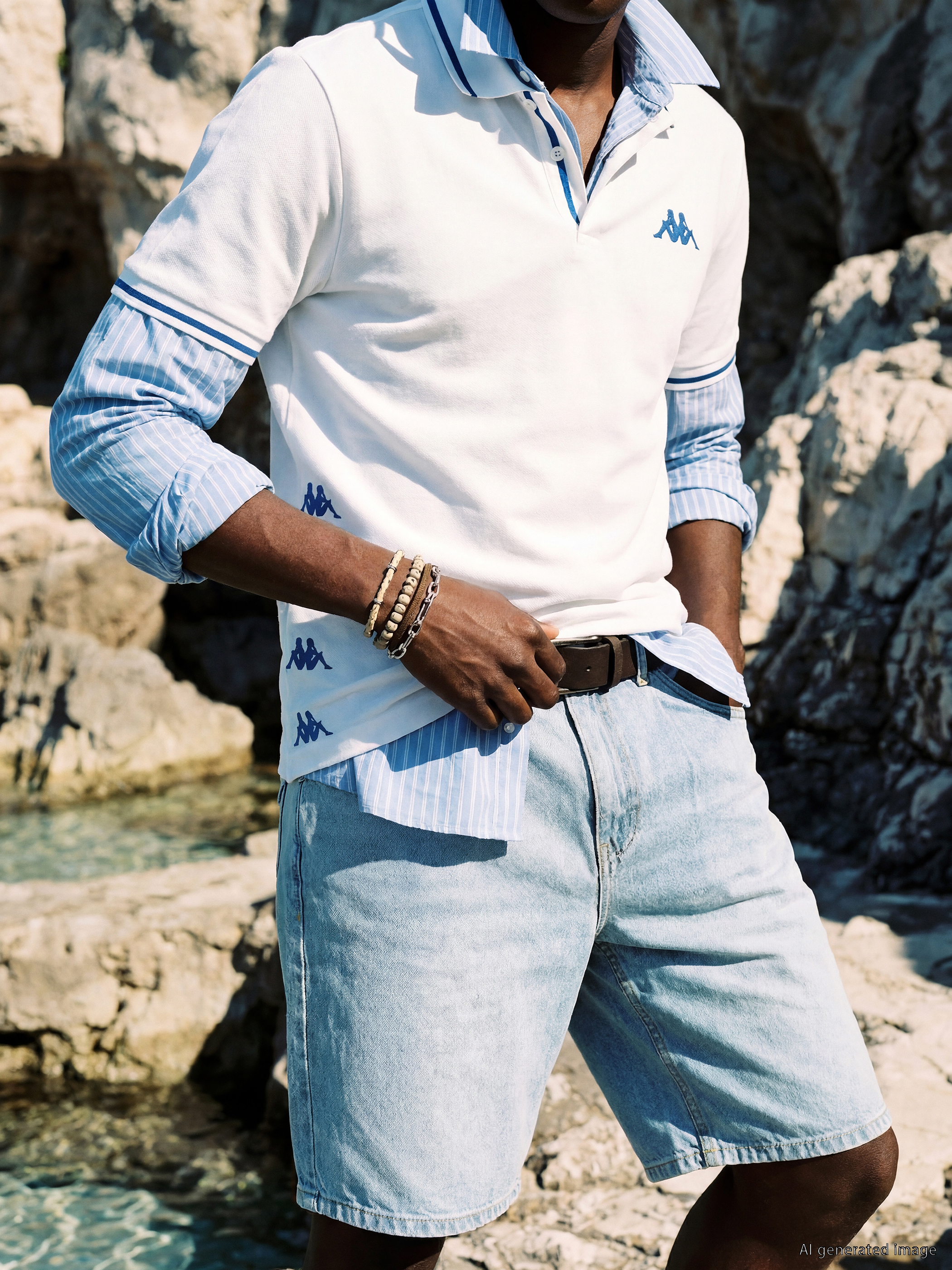 Kappa LC WAIKIKI Polo Yaka Pike Unisex Tişört