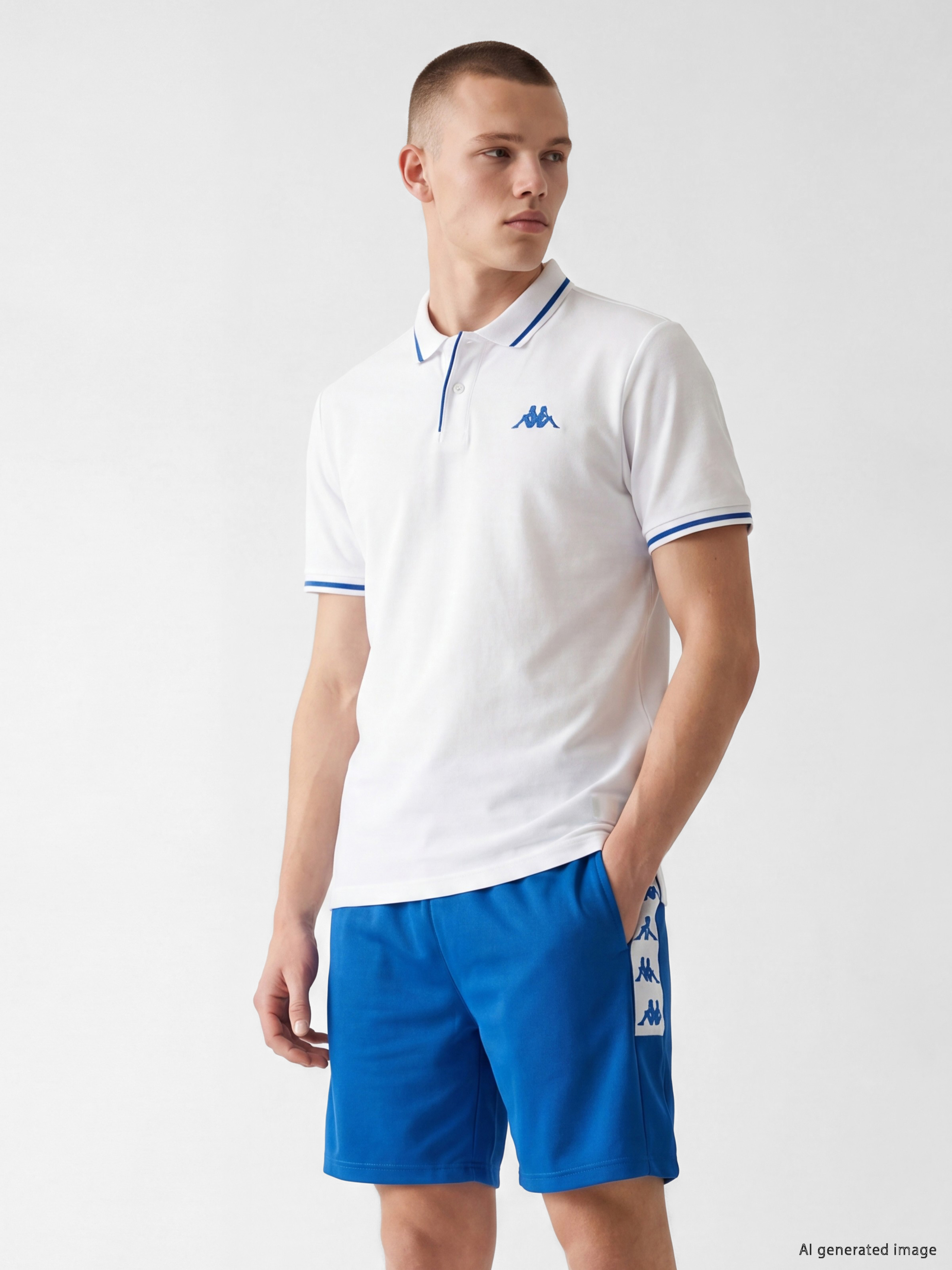 Kappa LC WAIKIKI Polo Yaka Pike Unisex Tişört görsel 2