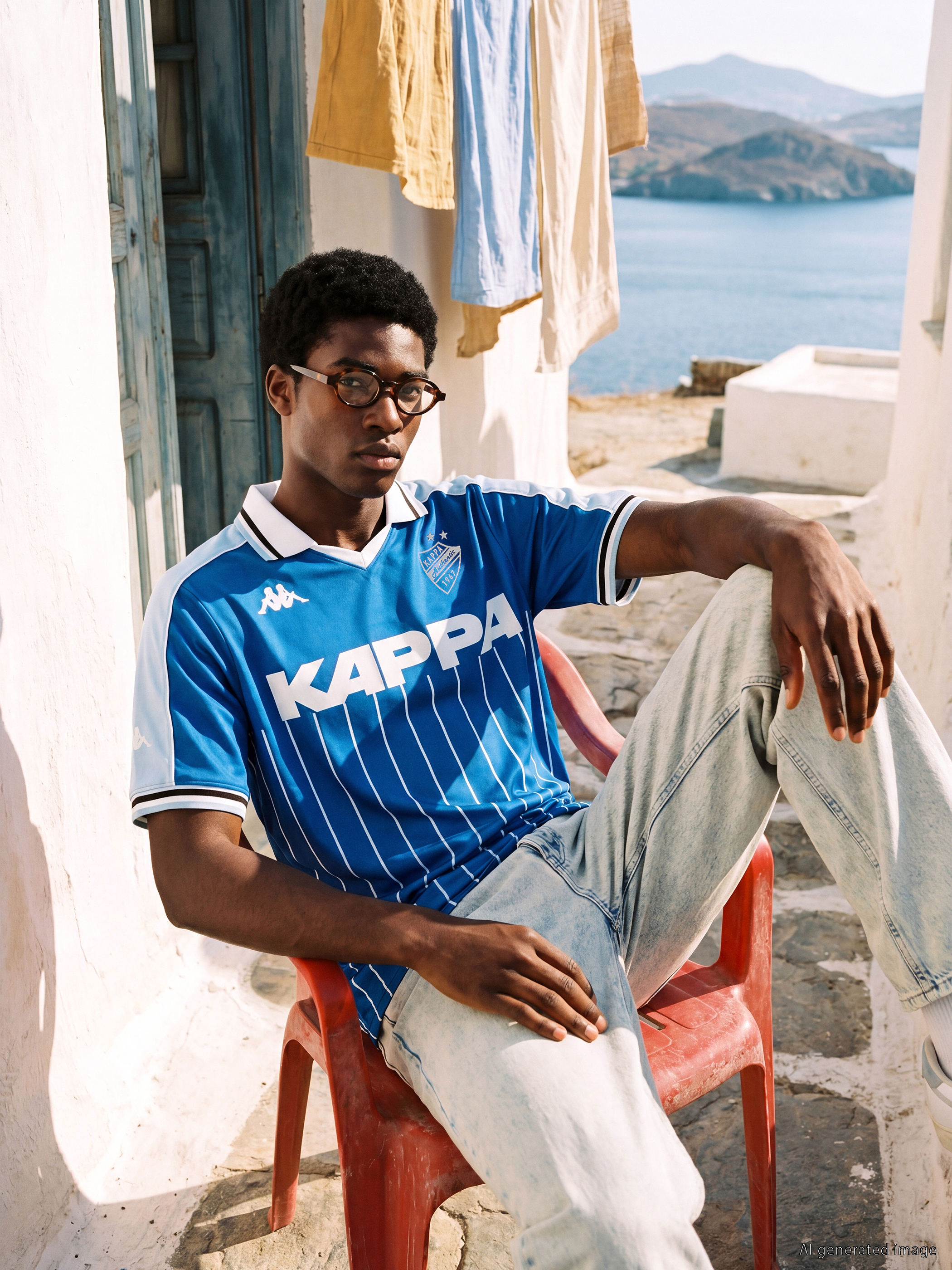 Kappa LC WAIKIKI Polo Yaka Baskılı Unisex Spor Tişört görsel 3