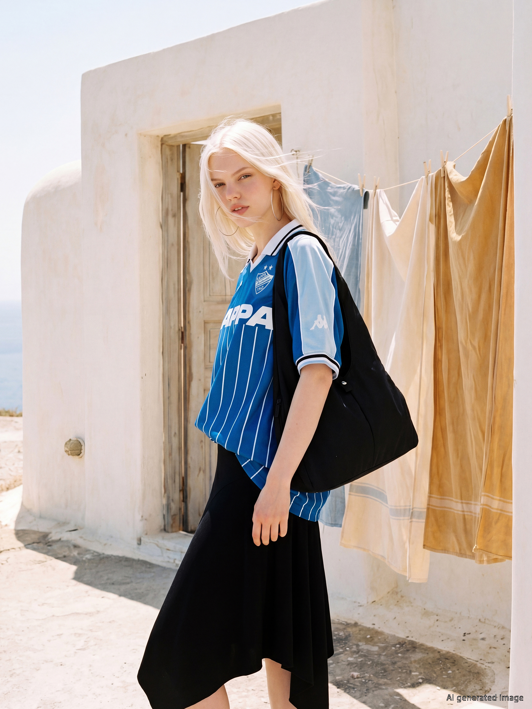 Kappa LC WAIKIKI Polo Yaka Baskılı Unisex Spor Tişört görsel 2