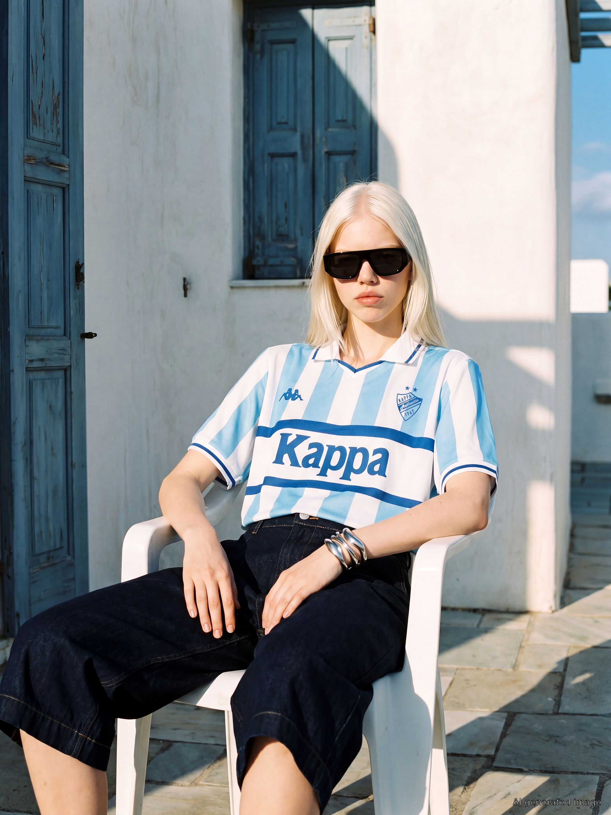 Kappa LC WAIKIKI Polo Yaka Baskılı Unisex Spor Tişört