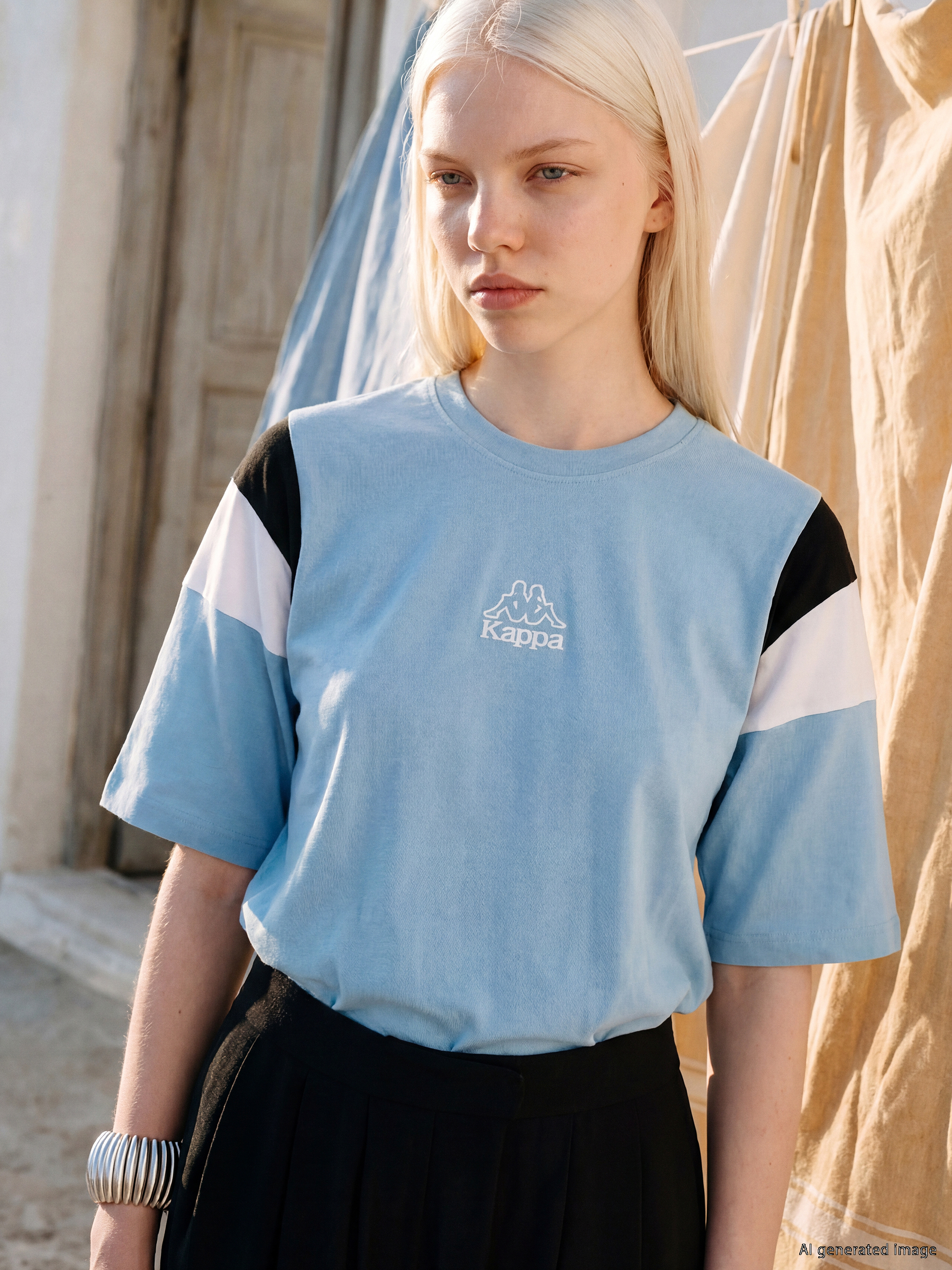 Kappa LC WAIKIKI Bisiklet Yaka Nakışlı Unisex Tişört
