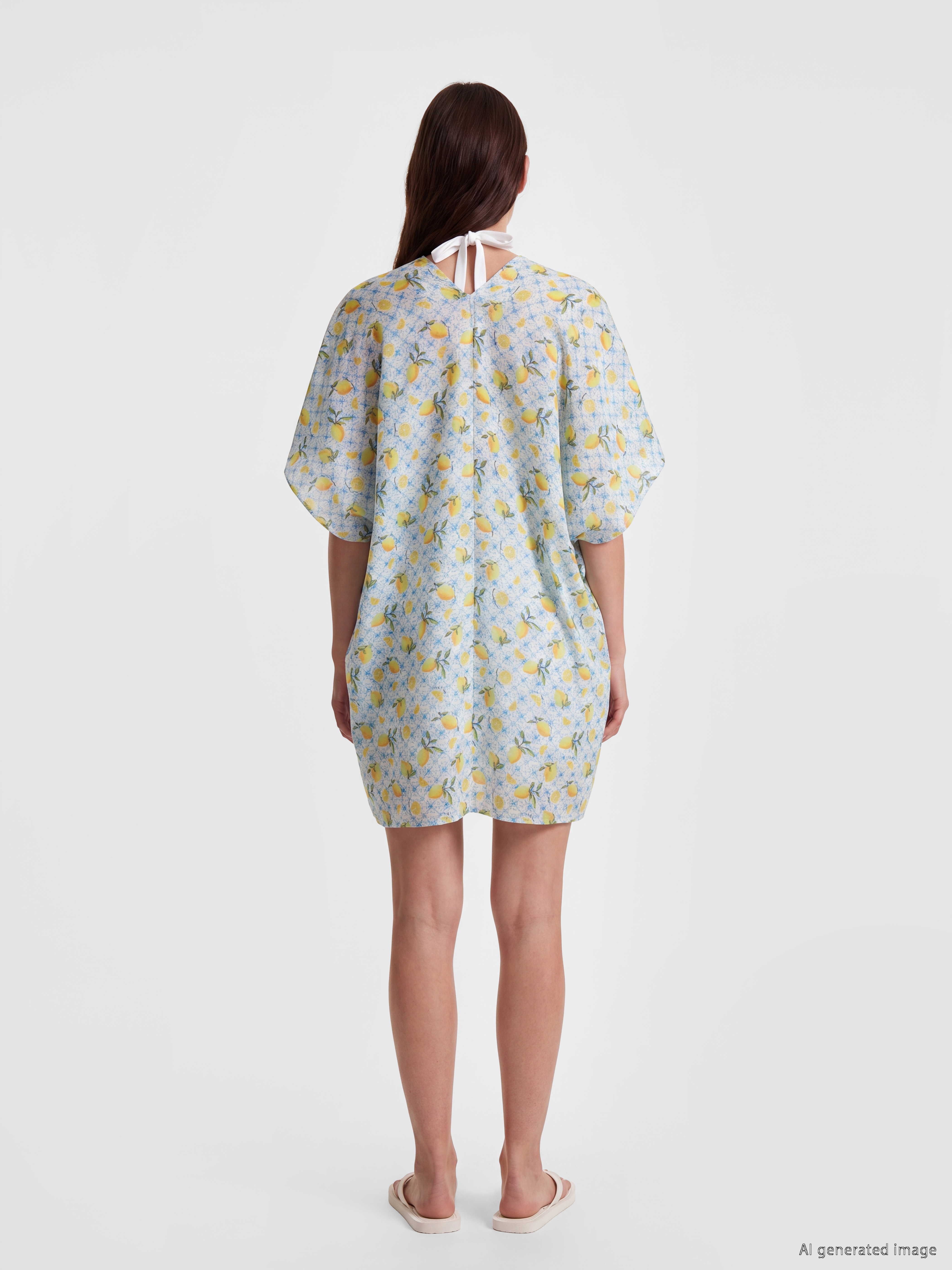 LCW DREAM Limon Desenli Kadın Kimono görsel 4