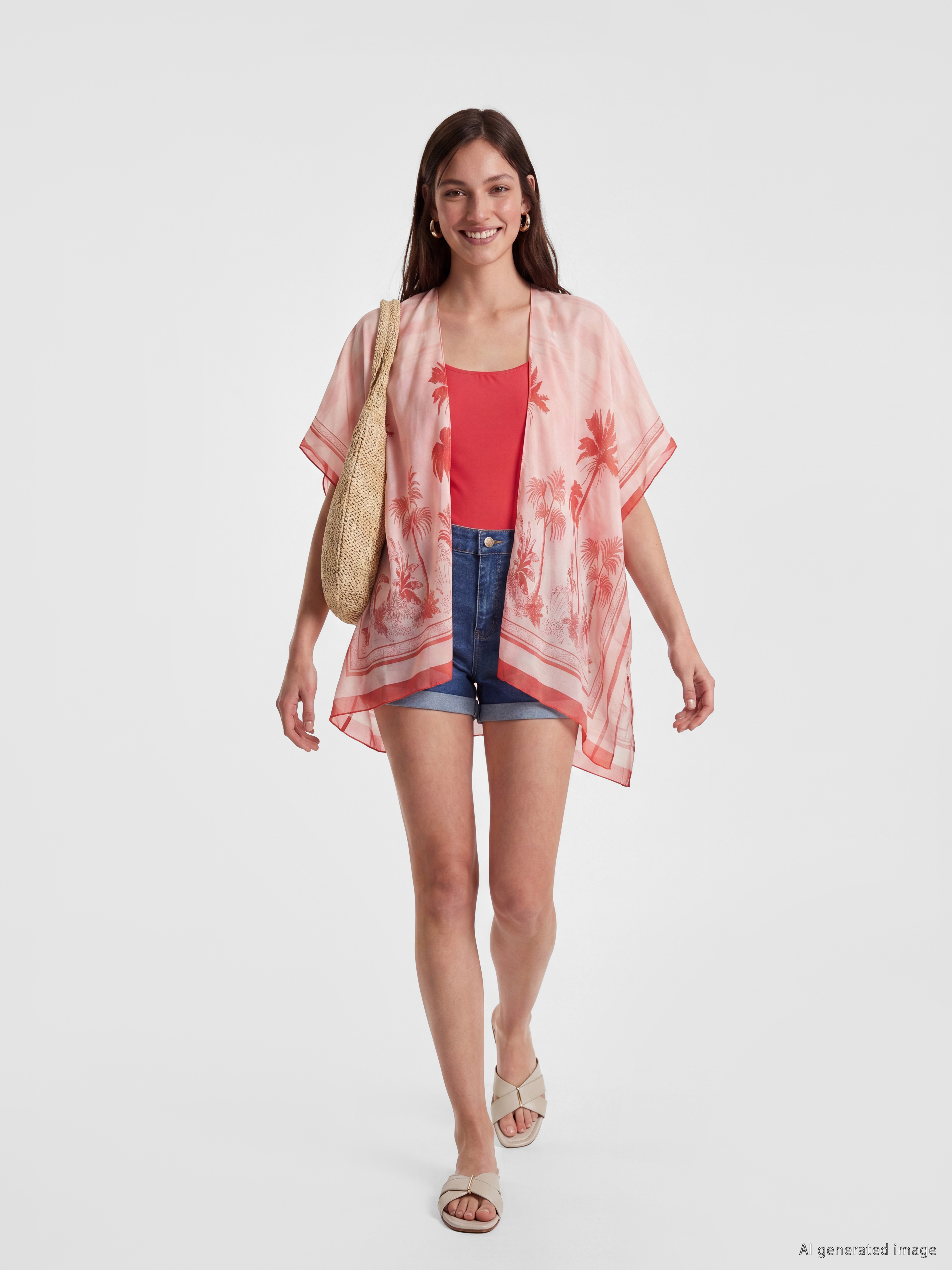 LCW DREAM Şal Yaka Desenli Kadın Kimono