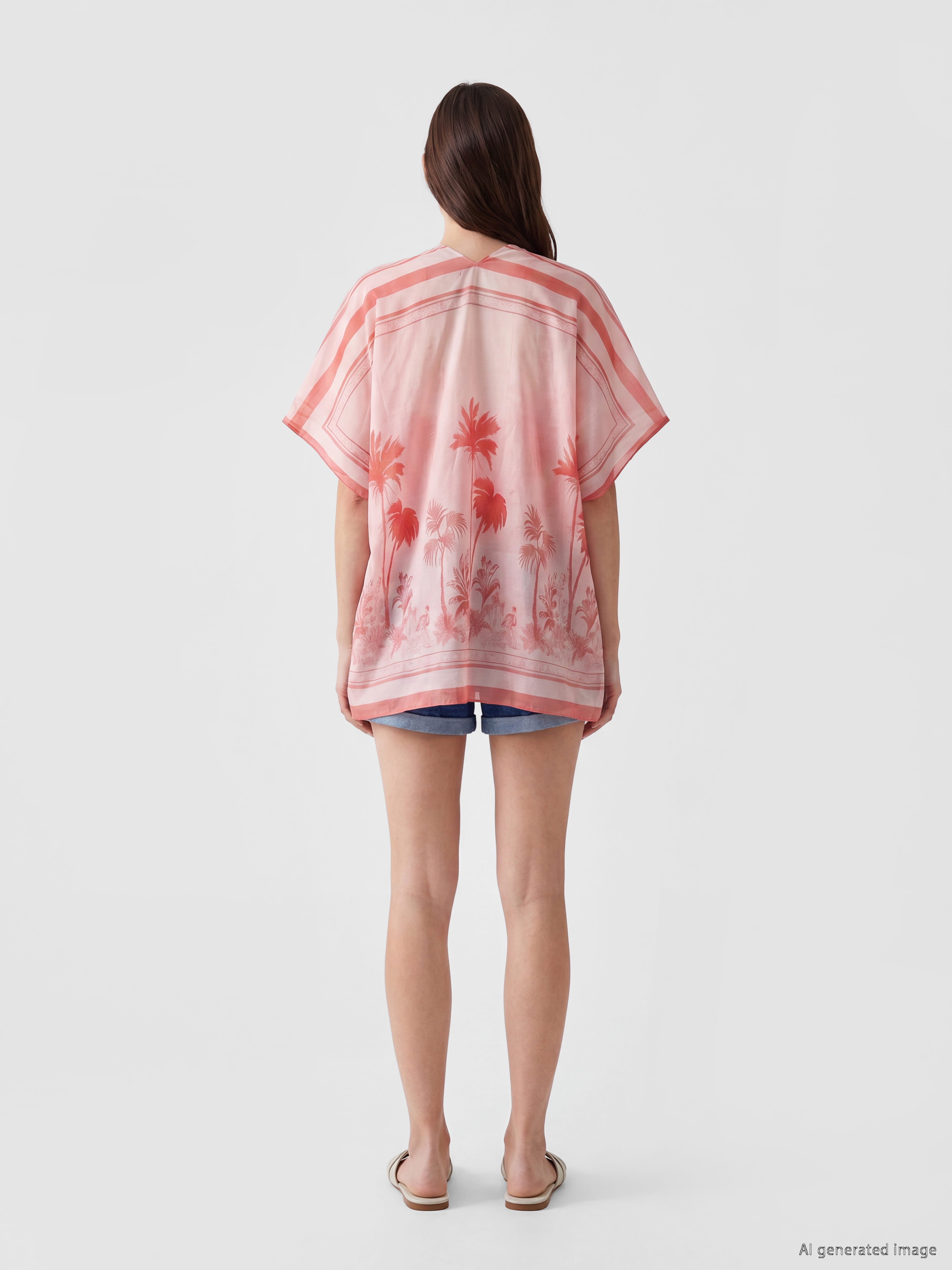 LCW DREAM Şal Yaka Desenli Kadın Kimono görsel 4