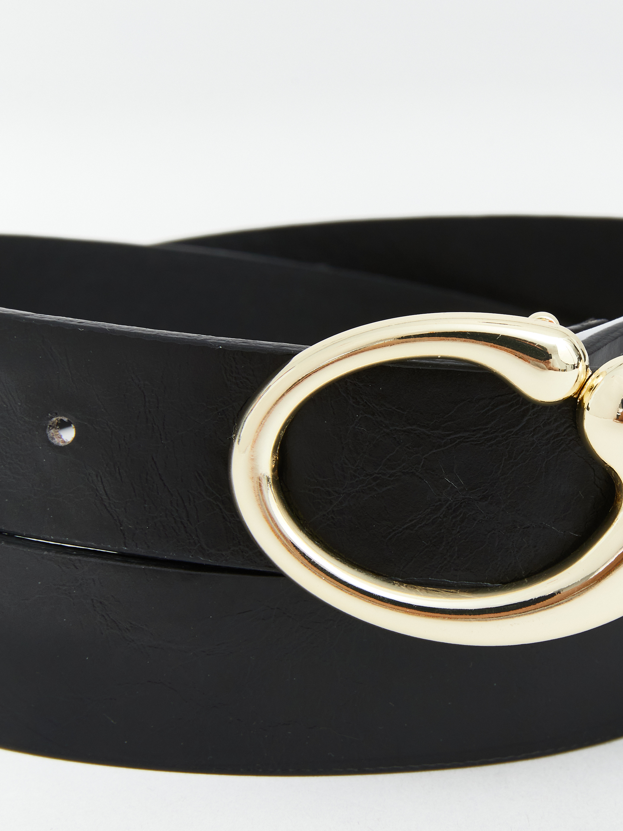 LCW ACCESSORIES Suni Deri Görünümlü Metal Tokalı Kadın Kemer görsel 3
