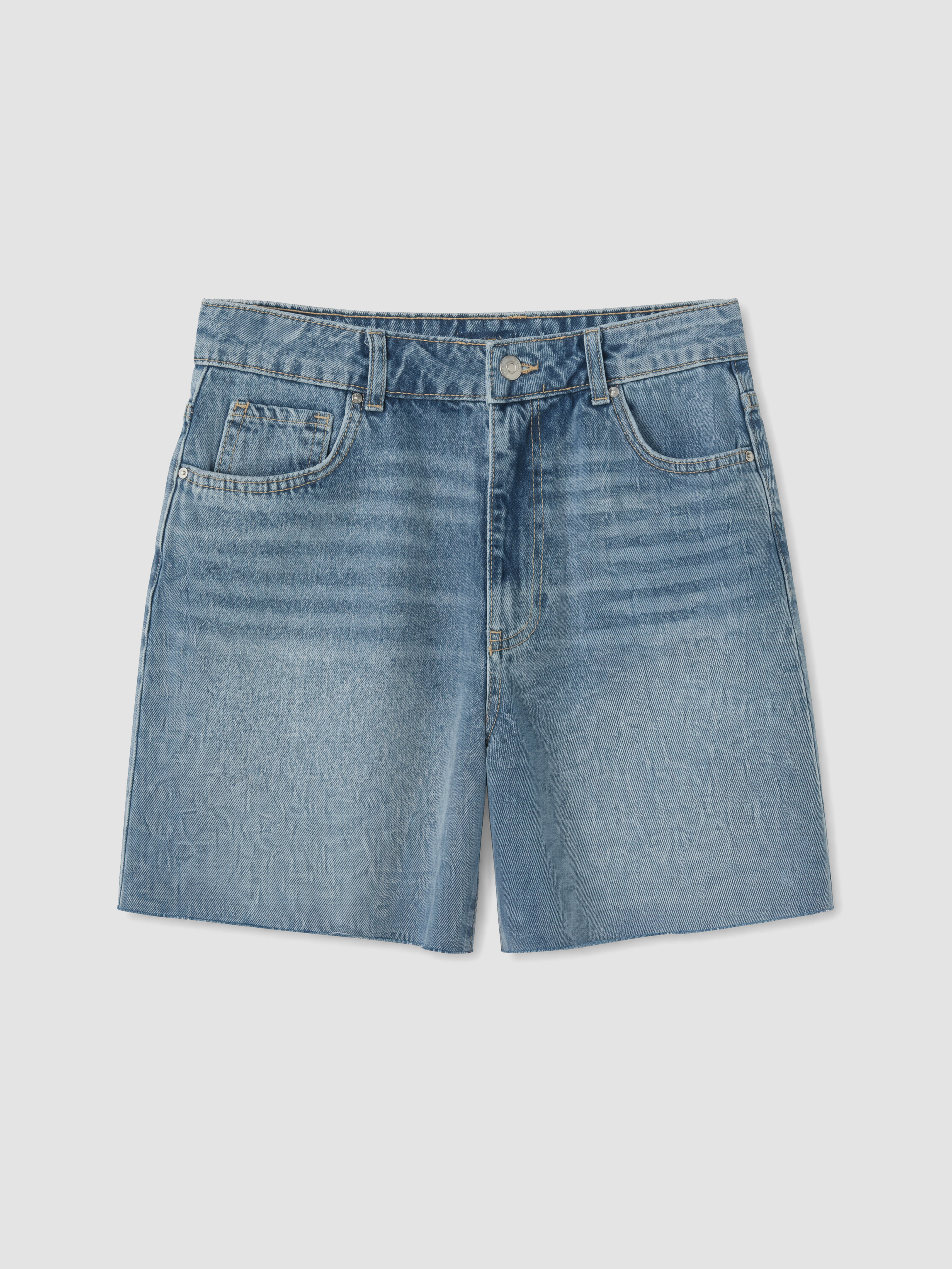XSIDE Regular Fit Kadın Jean Şort görsel 5