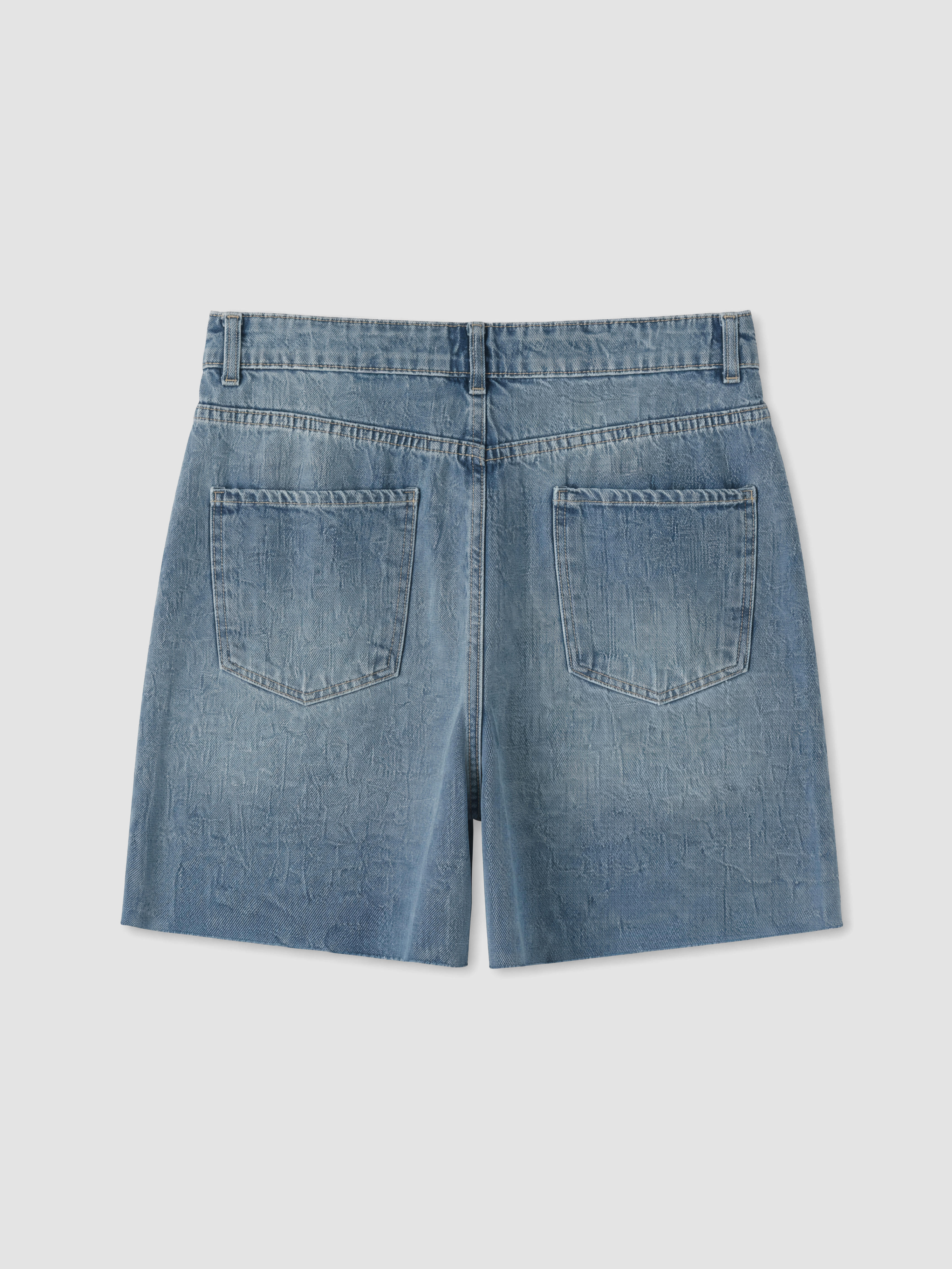 XSIDE Regular Fit Kadın Jean Şort görsel 7