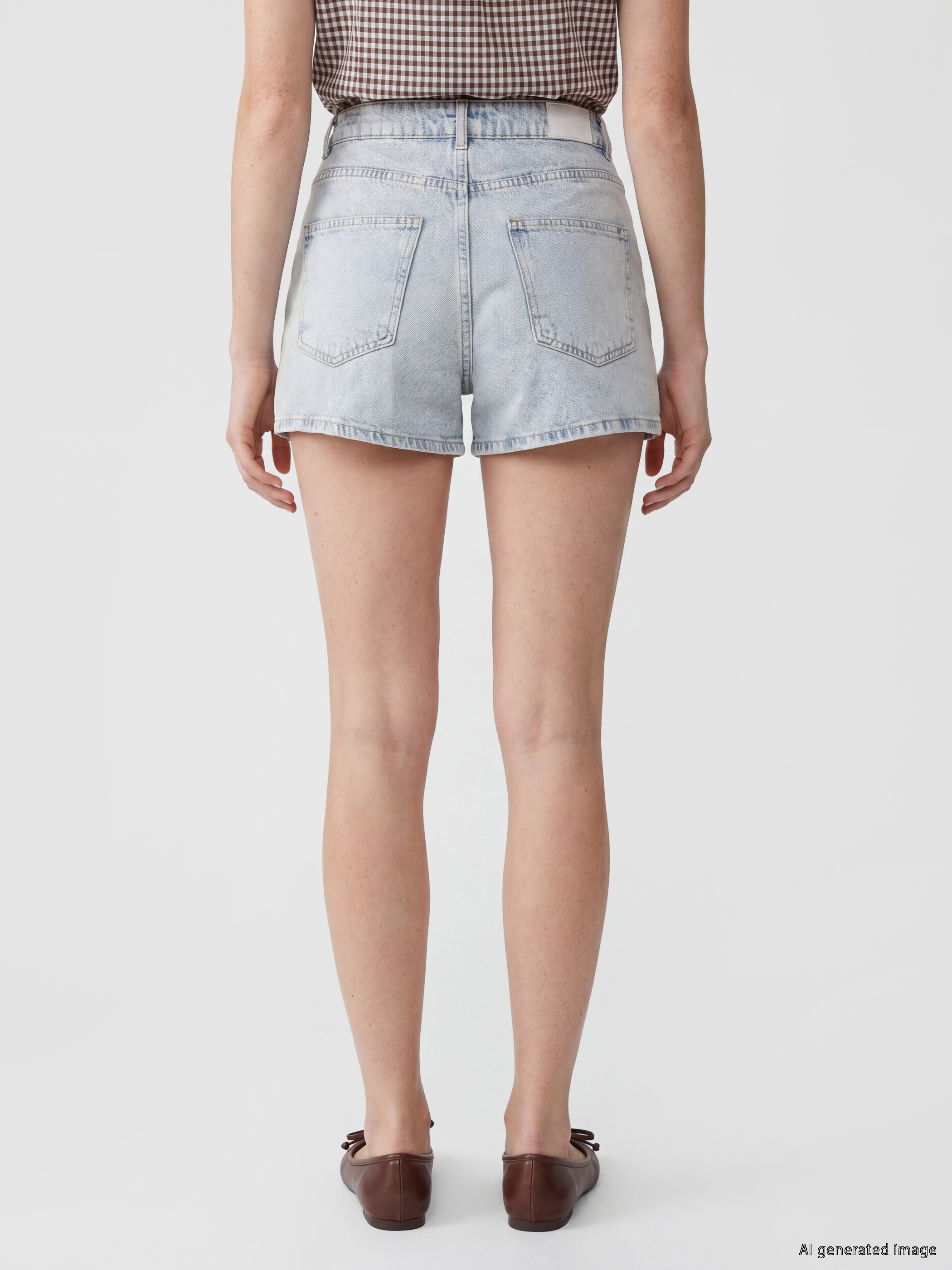 XSIDE Regular Fit Kadın Jean Şort görsel 4