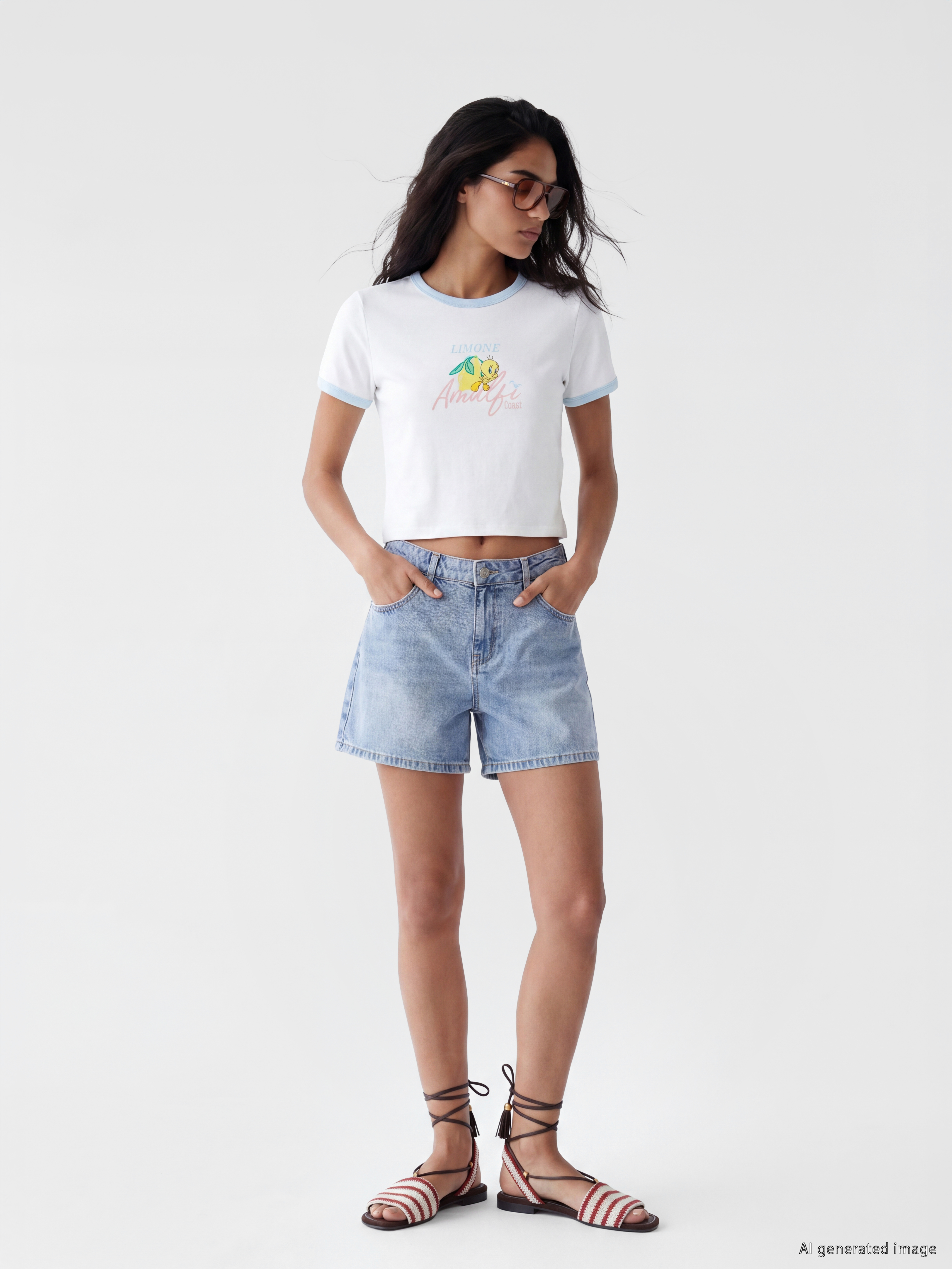 XSIDE Yüksek Bel Mom Fit Kadın Jean Şort