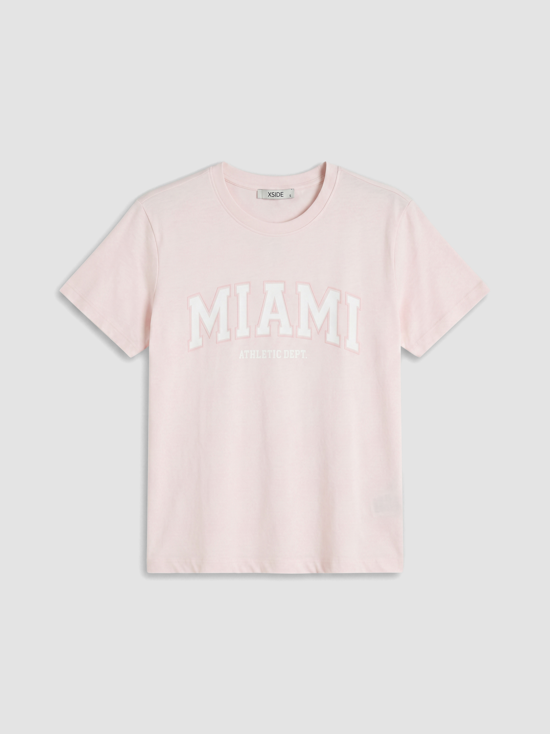 XSIDE Miami Baskılı %100 Pamuklu Kadın Tişört görsel 5
