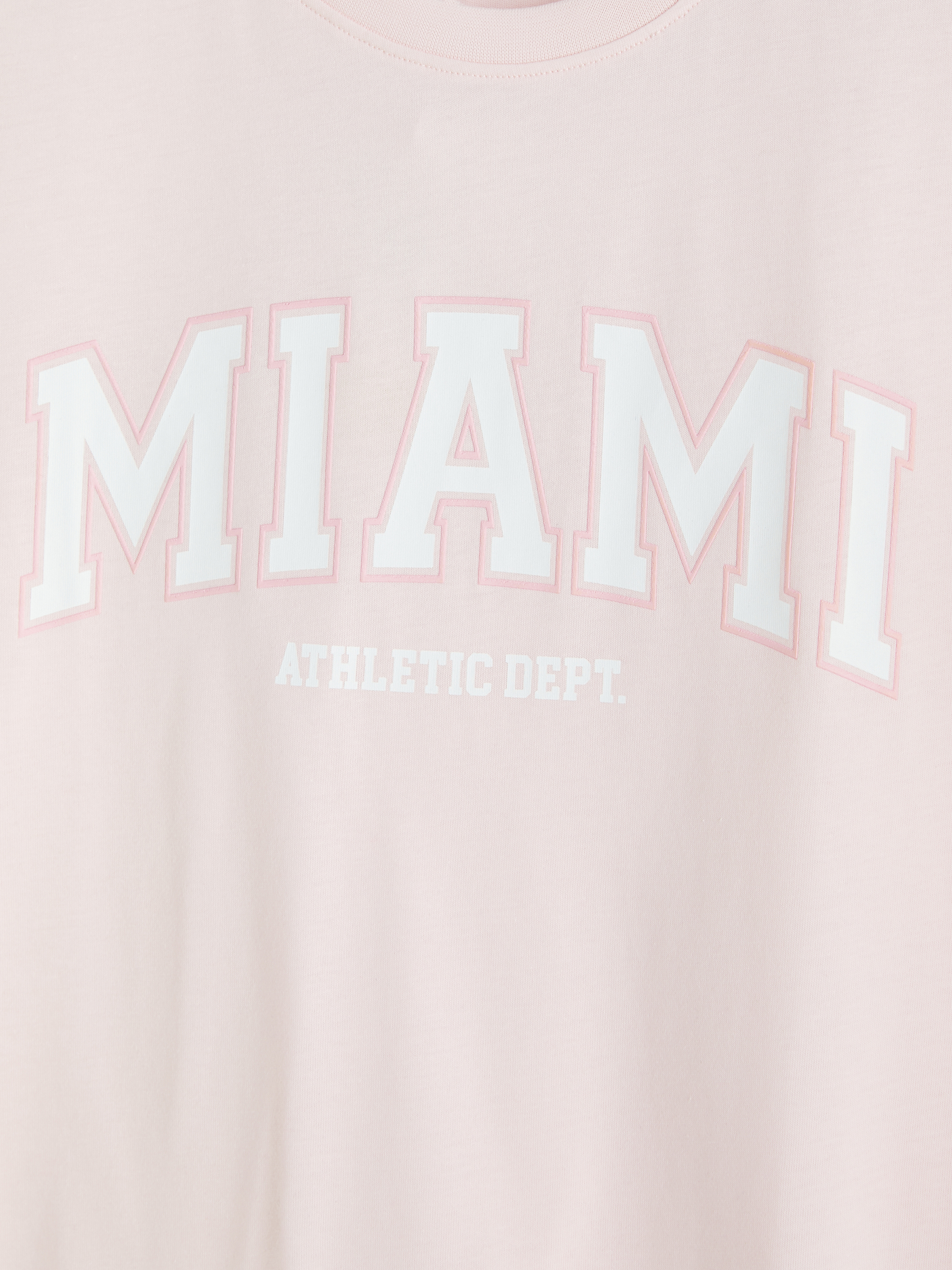 XSIDE Miami Baskılı %100 Pamuklu Kadın Tişört görsel 6