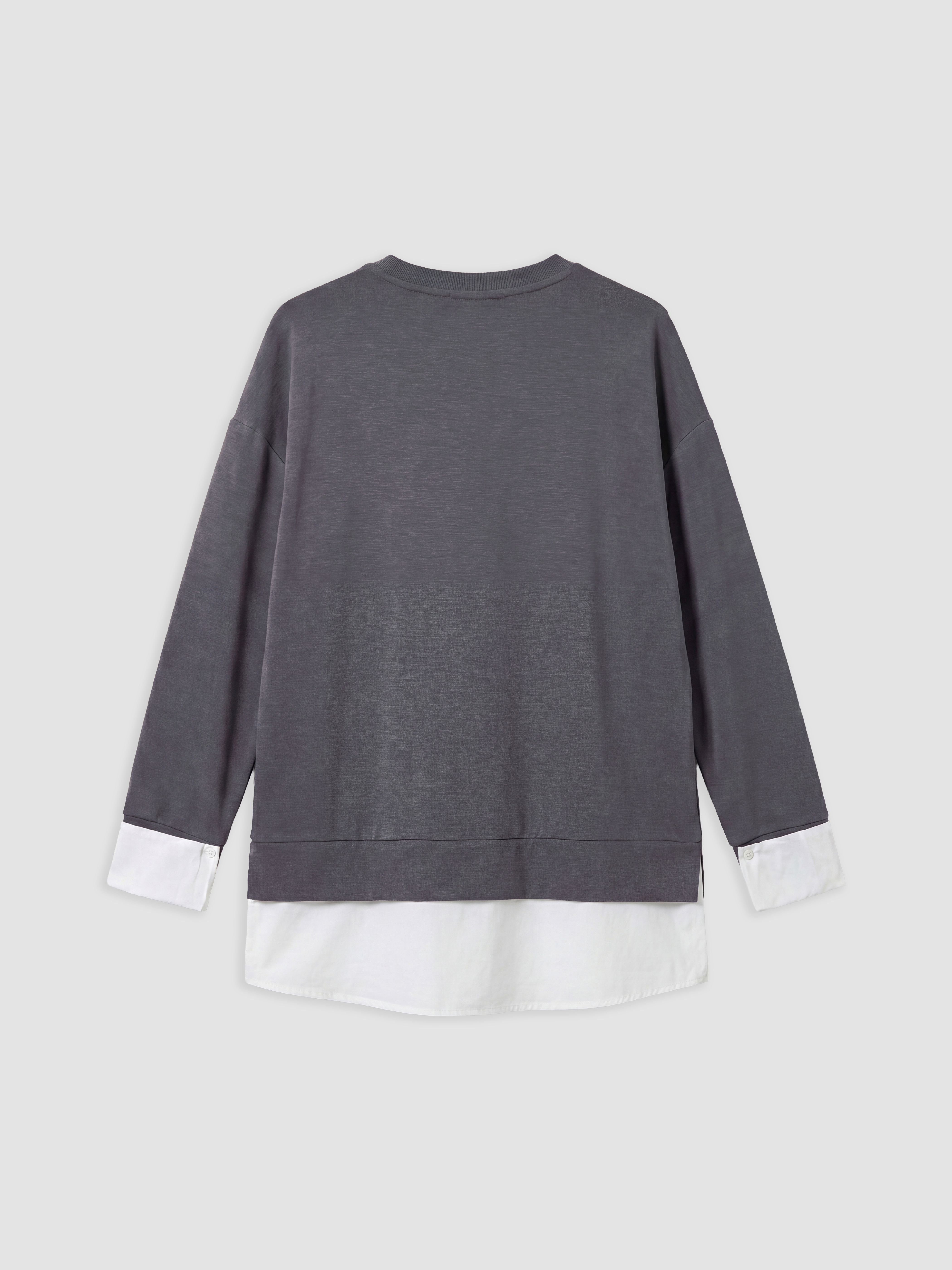 LCW EVERYDAY Soft Touch Oversize Kadın Sweatshirt Tunik görsel 6