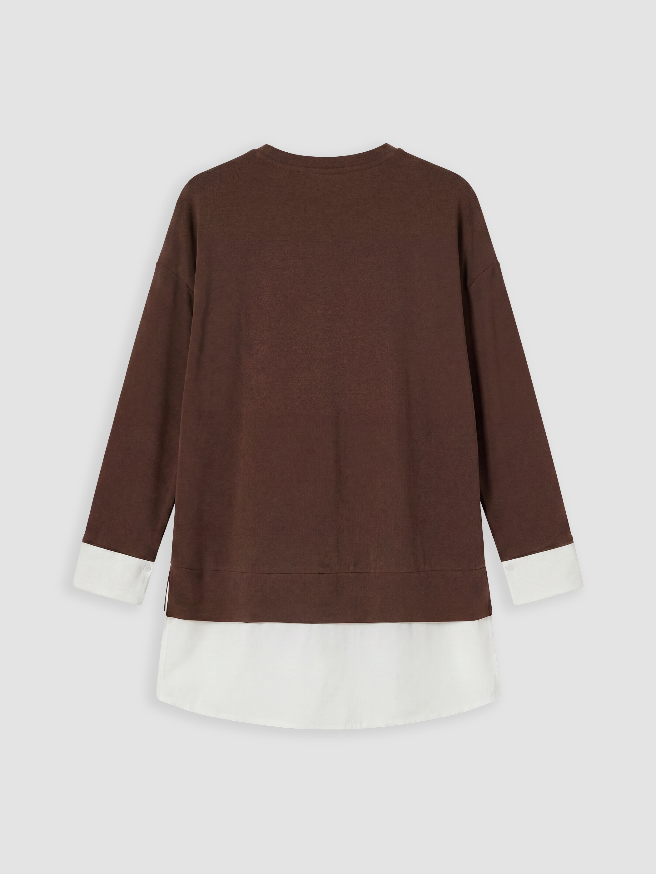 LCW EVERYDAY Soft Touch Oversize Kadın Sweatshirt Tunik görsel 6
