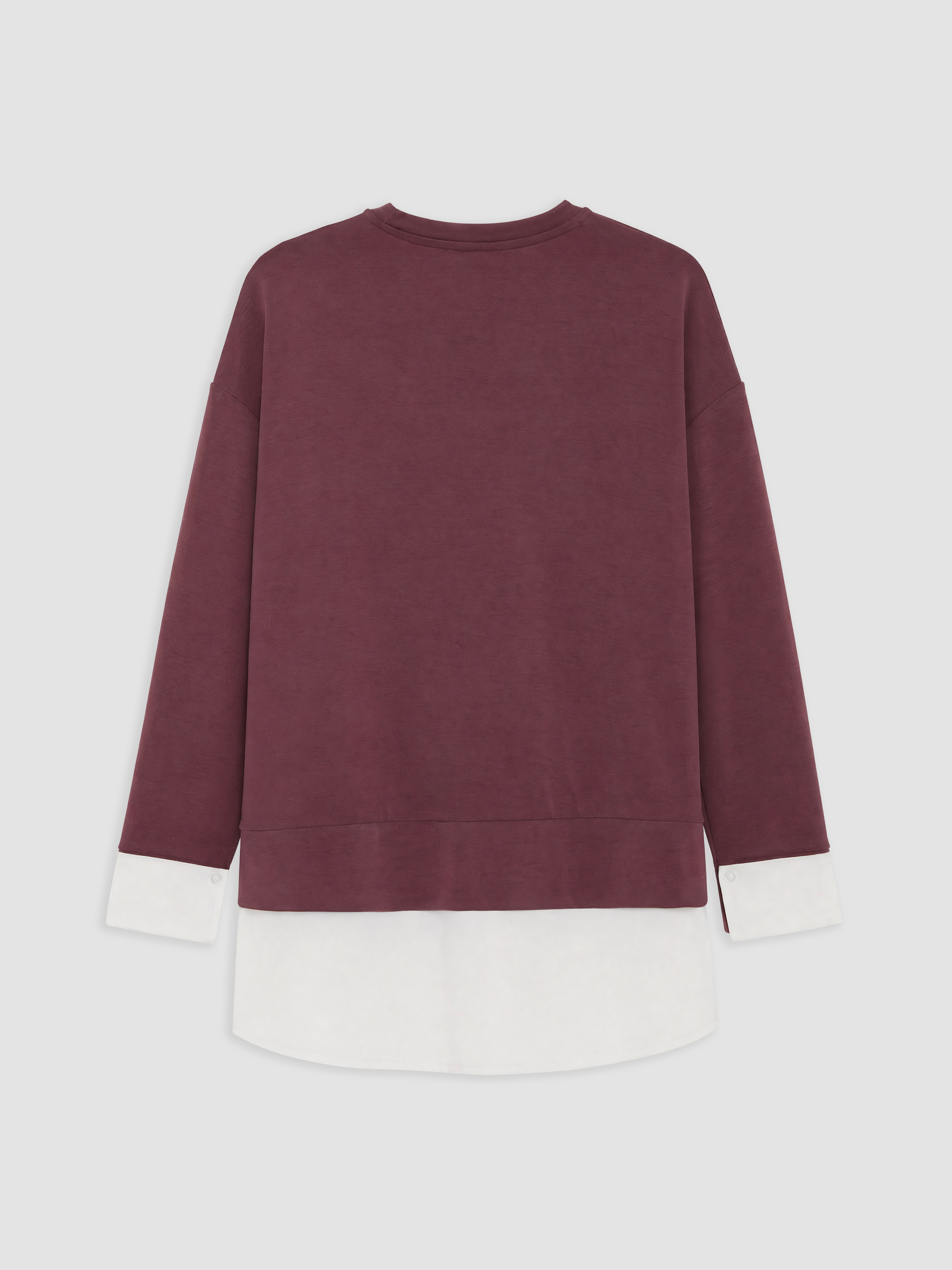 LCW EVERYDAY Soft Touch Oversize Kadın Sweatshirt Tunik görsel 5