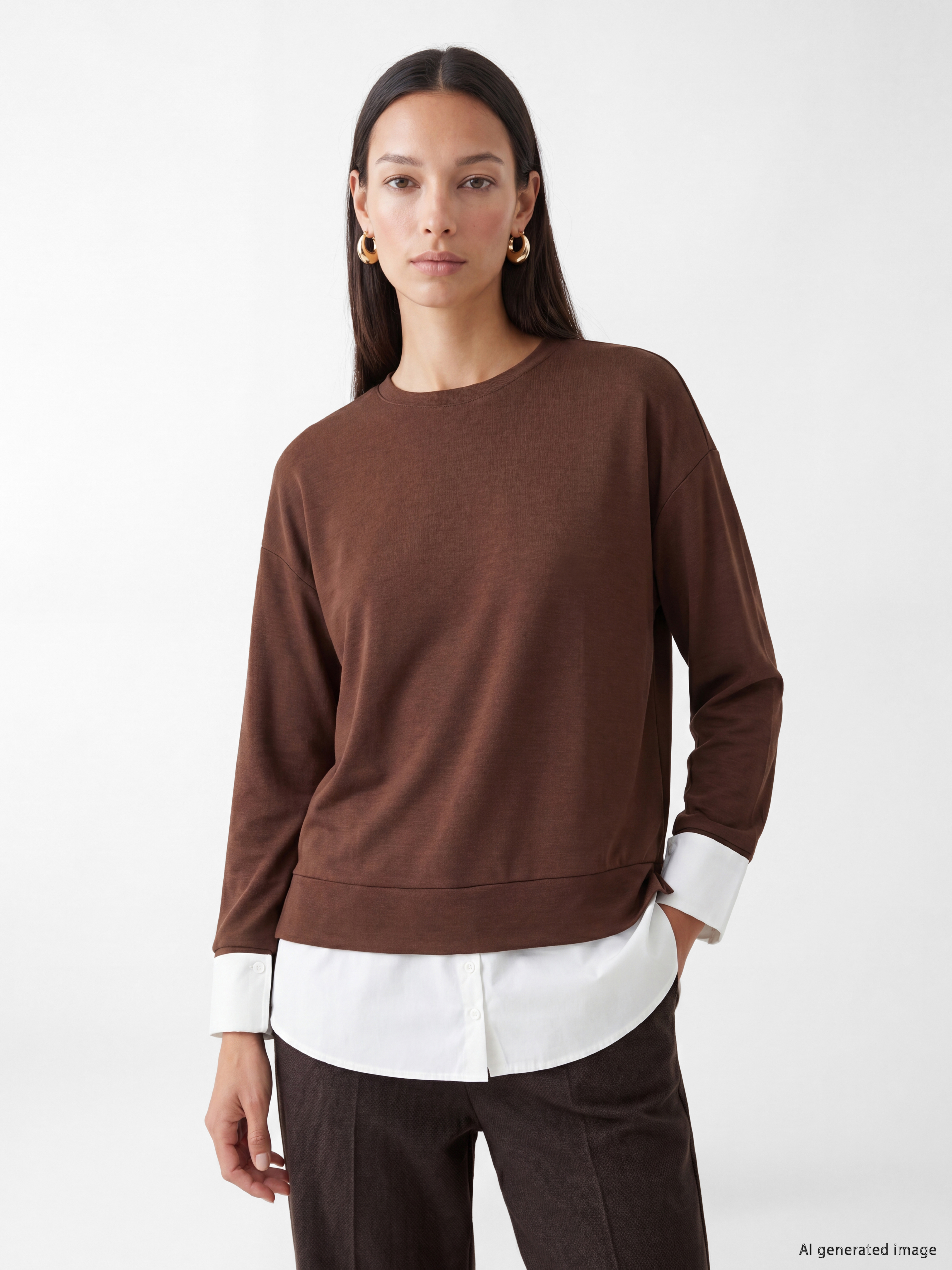 LCW EVERYDAY Soft Touch Oversize Kadın Sweatshirt Tunik