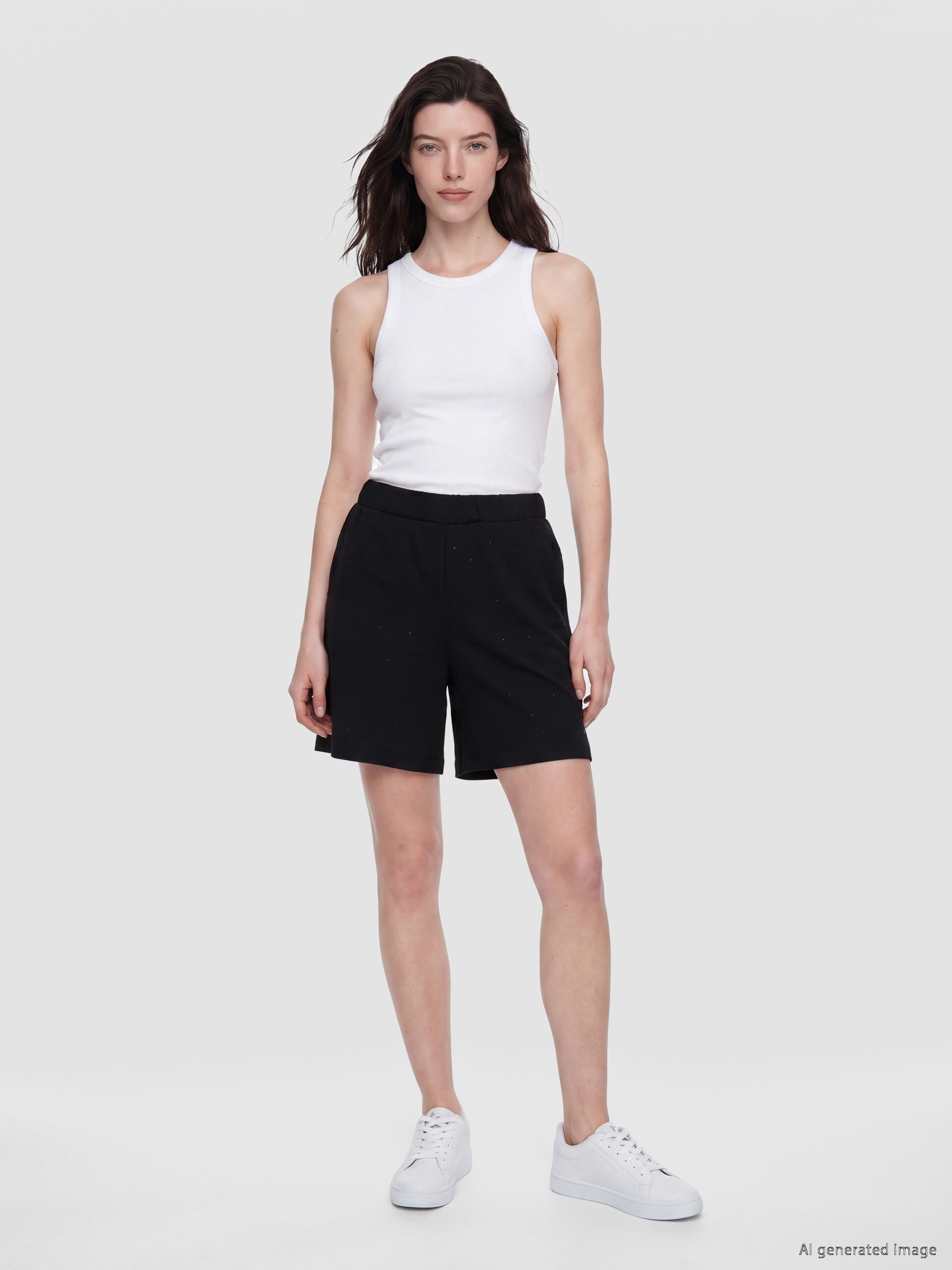 LCW Comfort Soft Touch Taşlı Kadın Şort