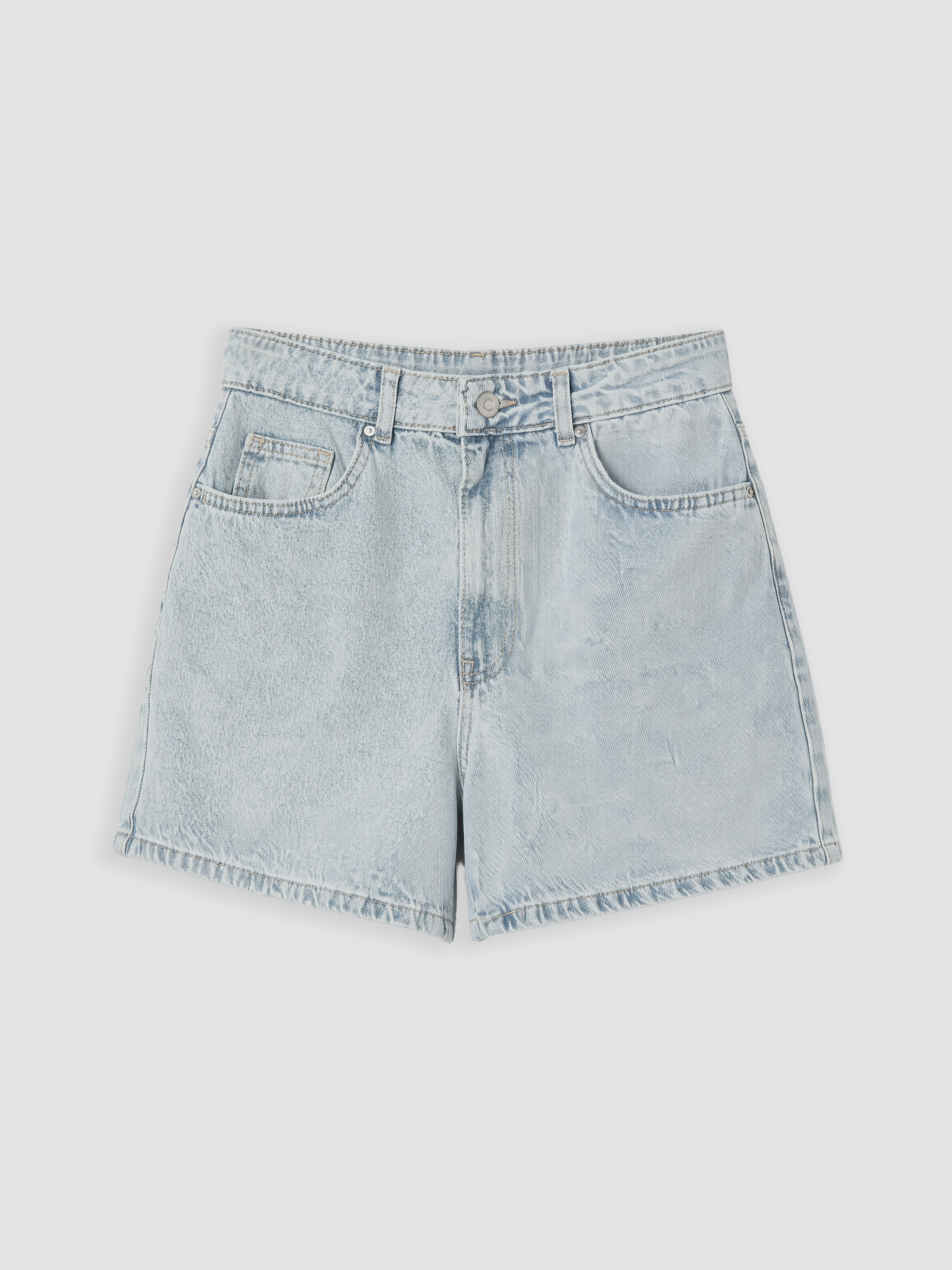 XSIDE Regular Fit Kadın Jean Şort görsel 5
