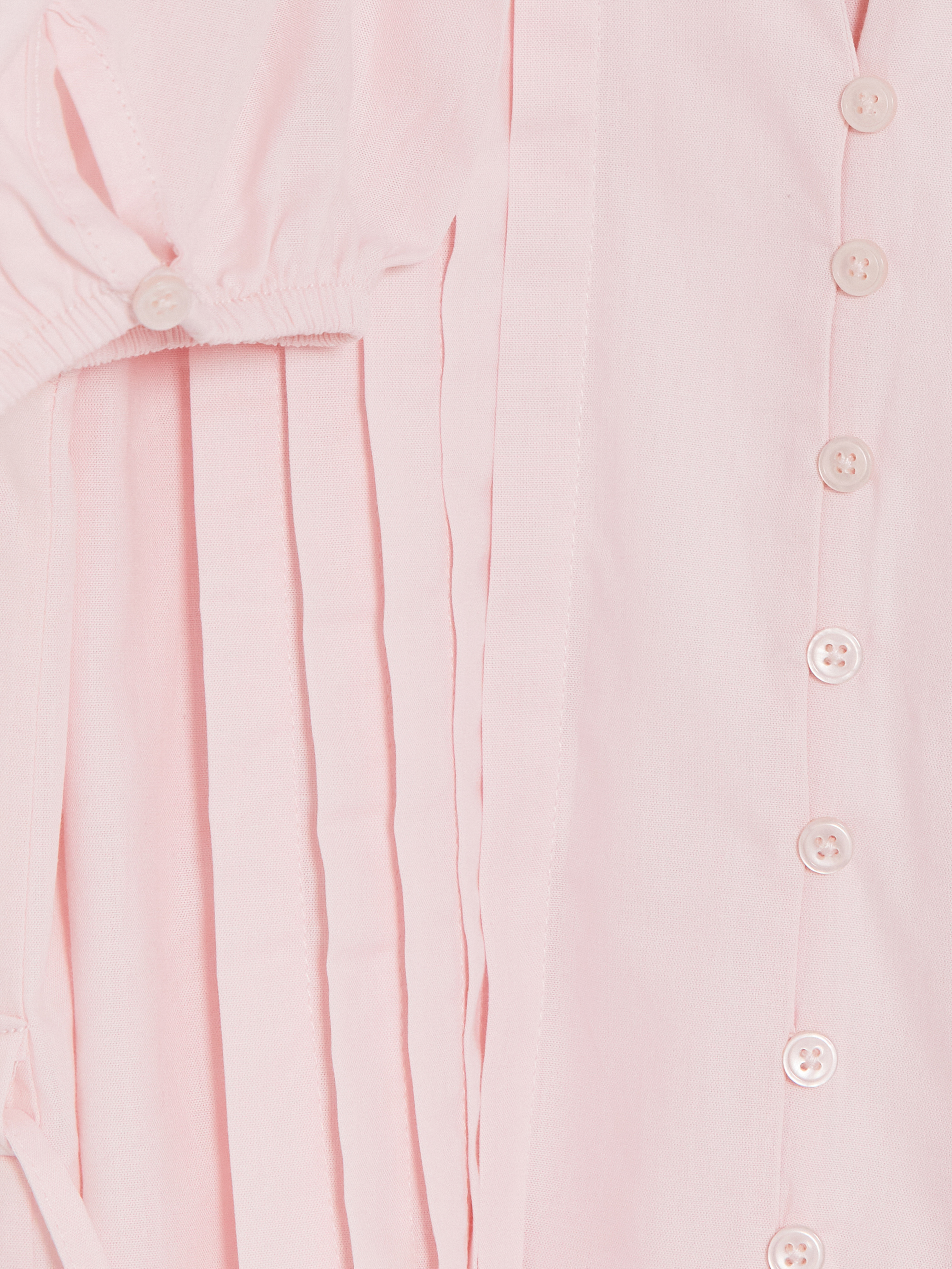 LCW Modest Pileli Kuşaklı Oversize Kadın Gömlek Tunik görsel 8