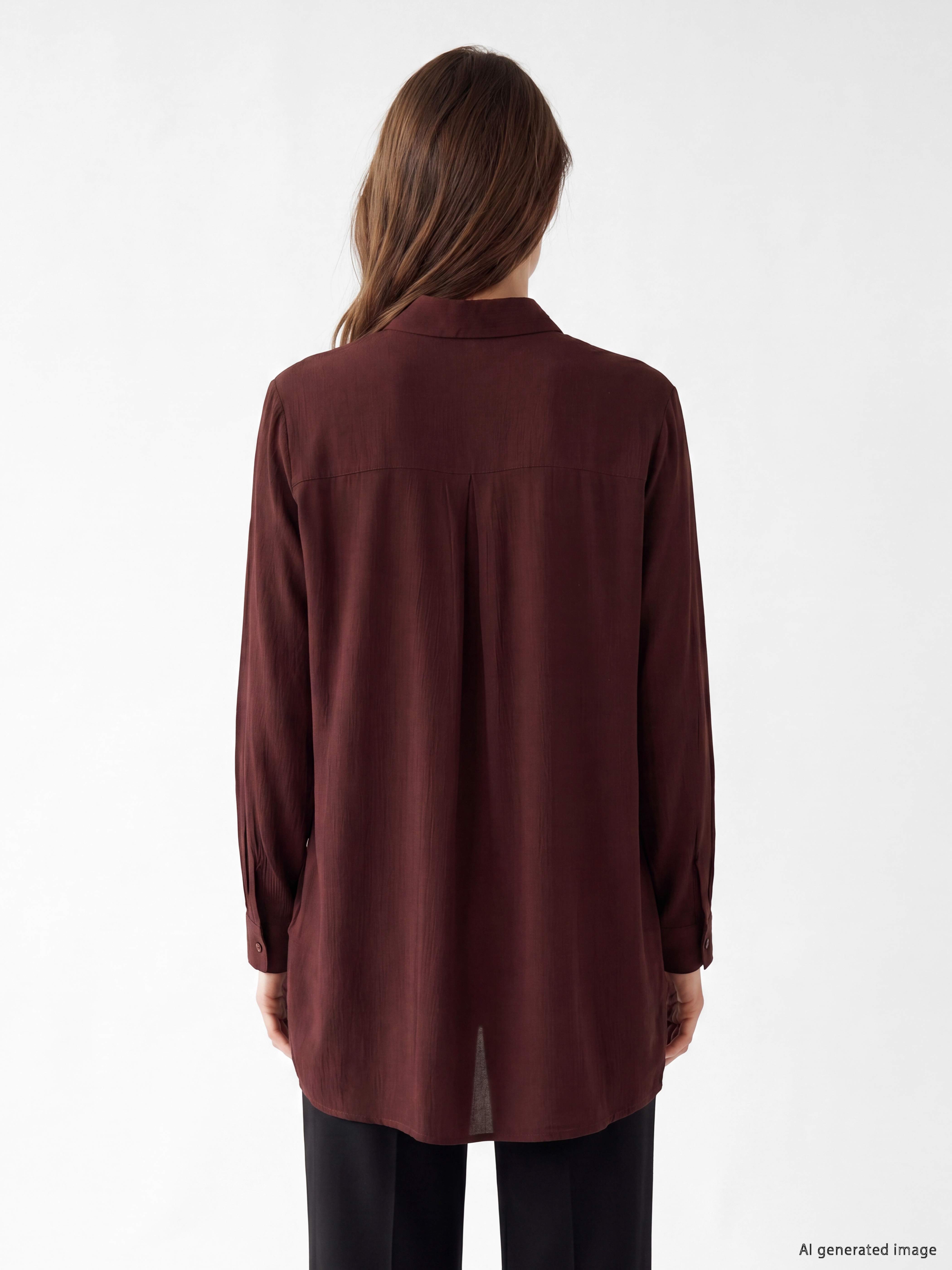 LCW Grace Regular Fit Kadın Gömlek Tunik görsel 4
