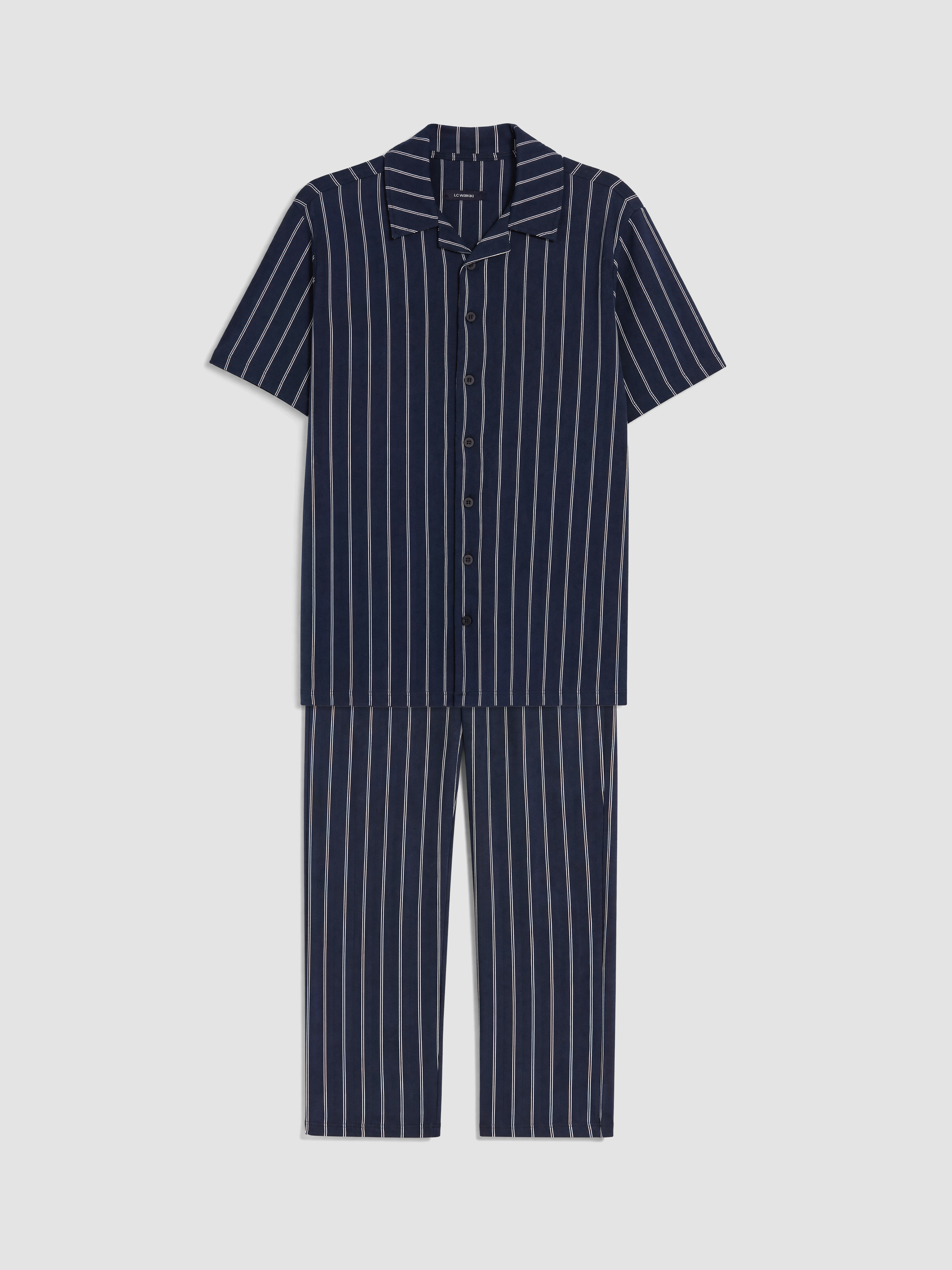 LC WAIKIKI Regular Fit Çizgili Erkek Pijama Takım görsel 5
