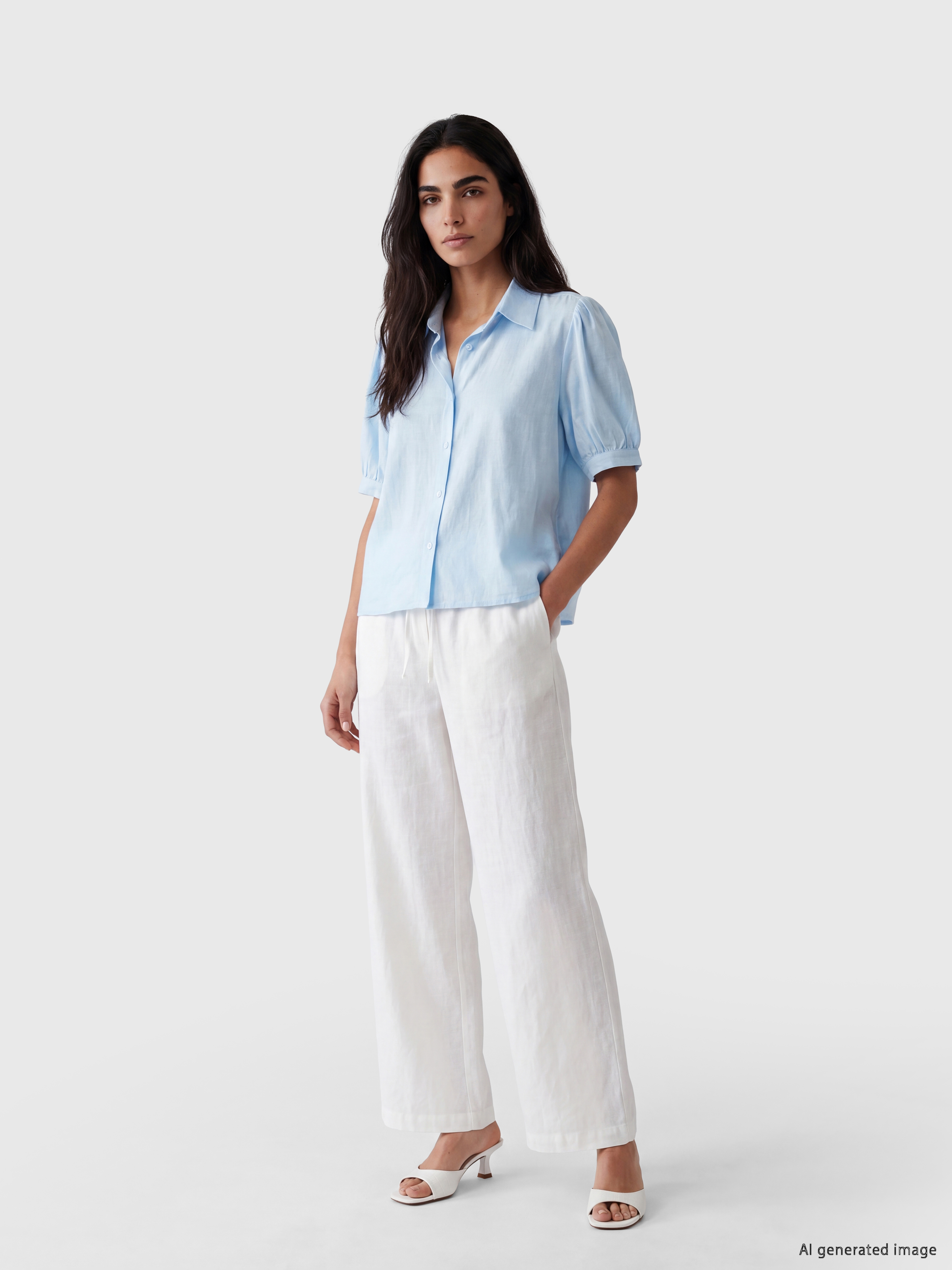 LCW Vision Regular Fit Kadın Gömlek görsel 2
