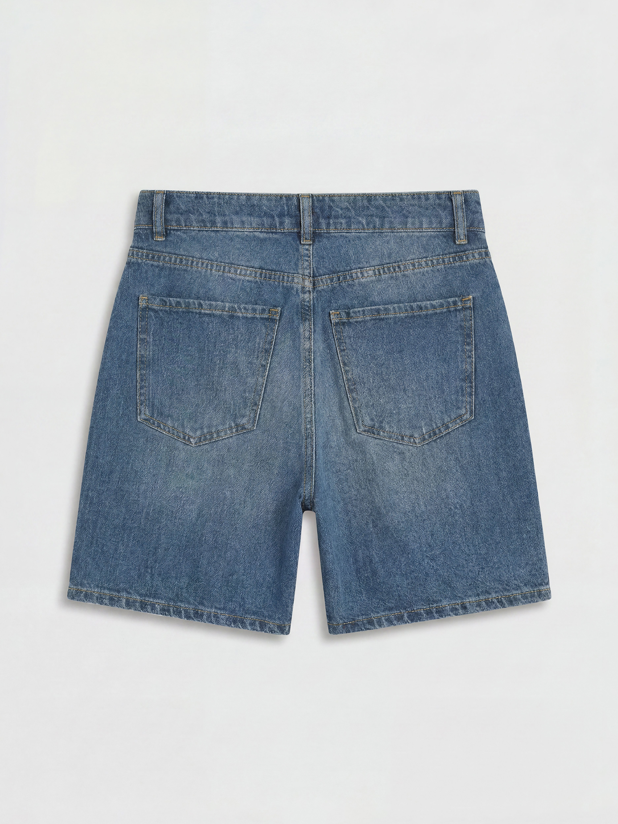 LCW Jeans Çapraz Düğme Kapamalı Kadın Jean Şort görsel 6