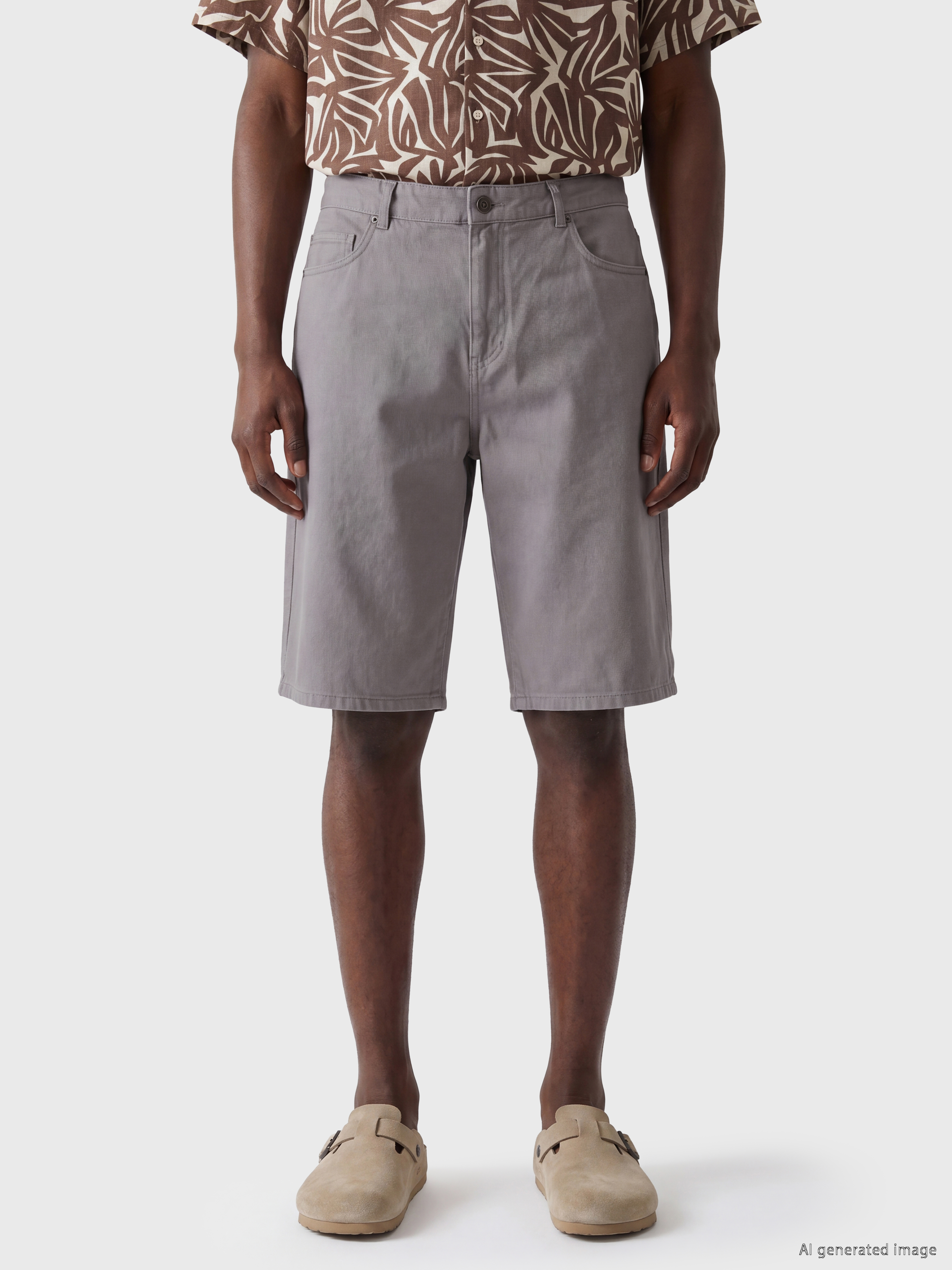 XSIDE Relax Fit Gabardin Erkek Şort görsel 4