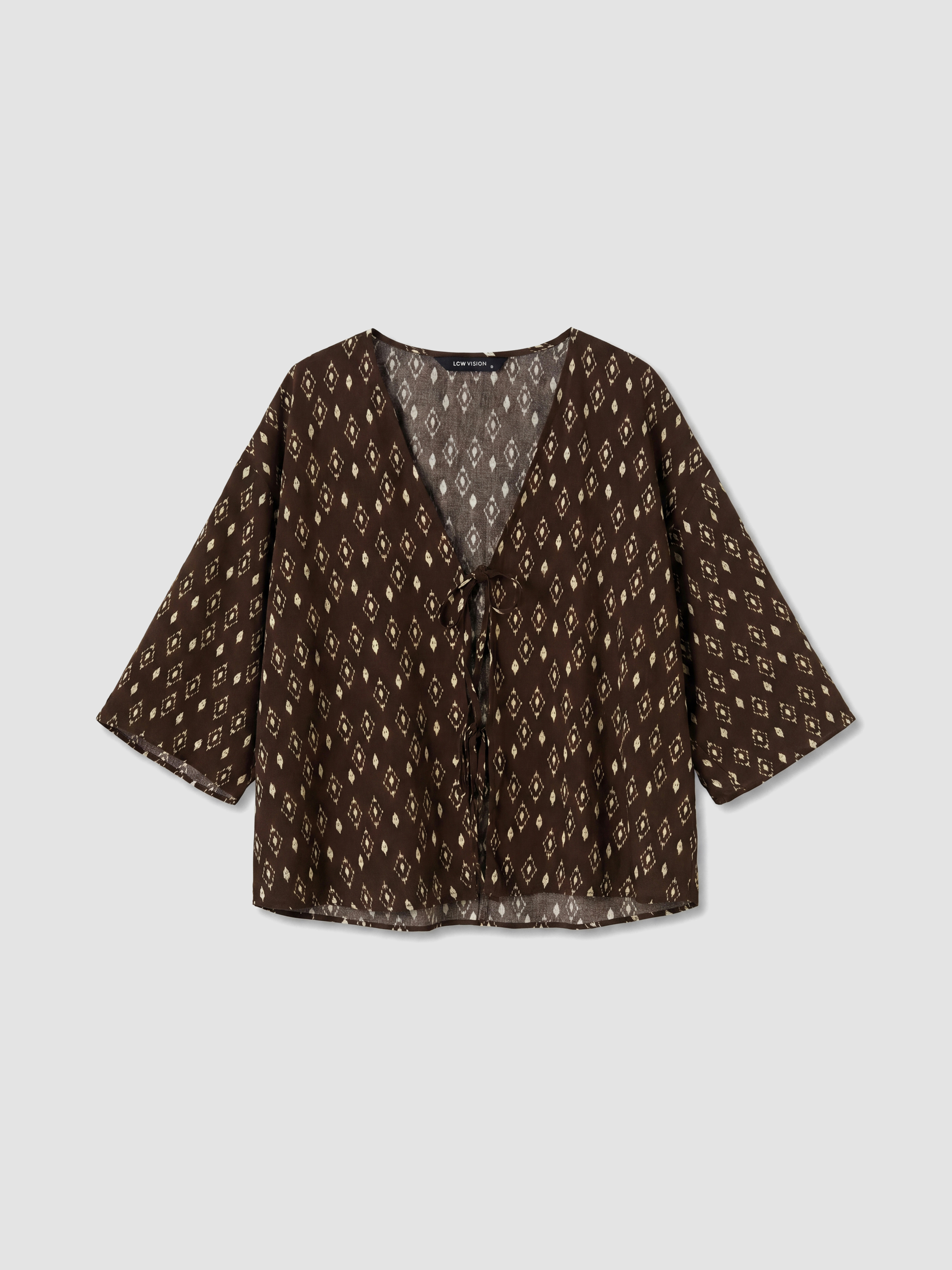LCW Vision Desenli Oversize Kadın Kimono görsel 5