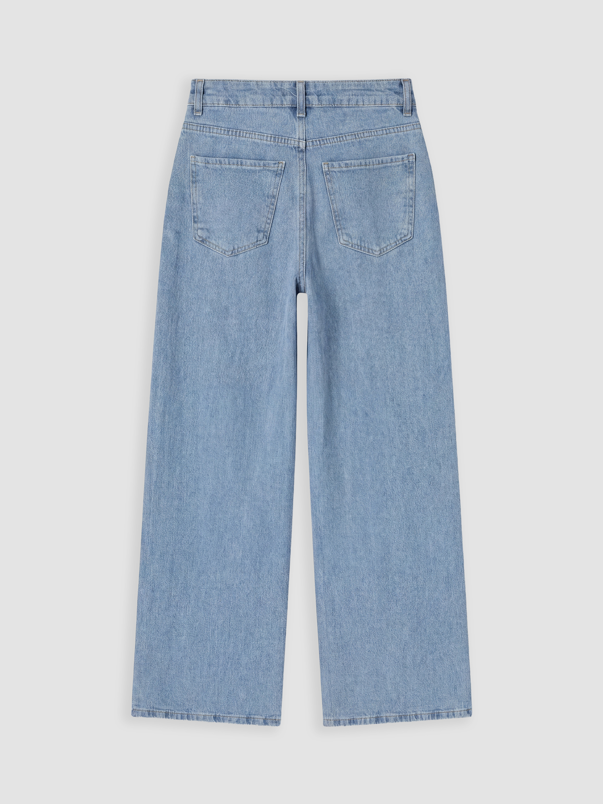 LCW Modest Taşlı Wideleg Kadın Jean Pantolon görsel 7