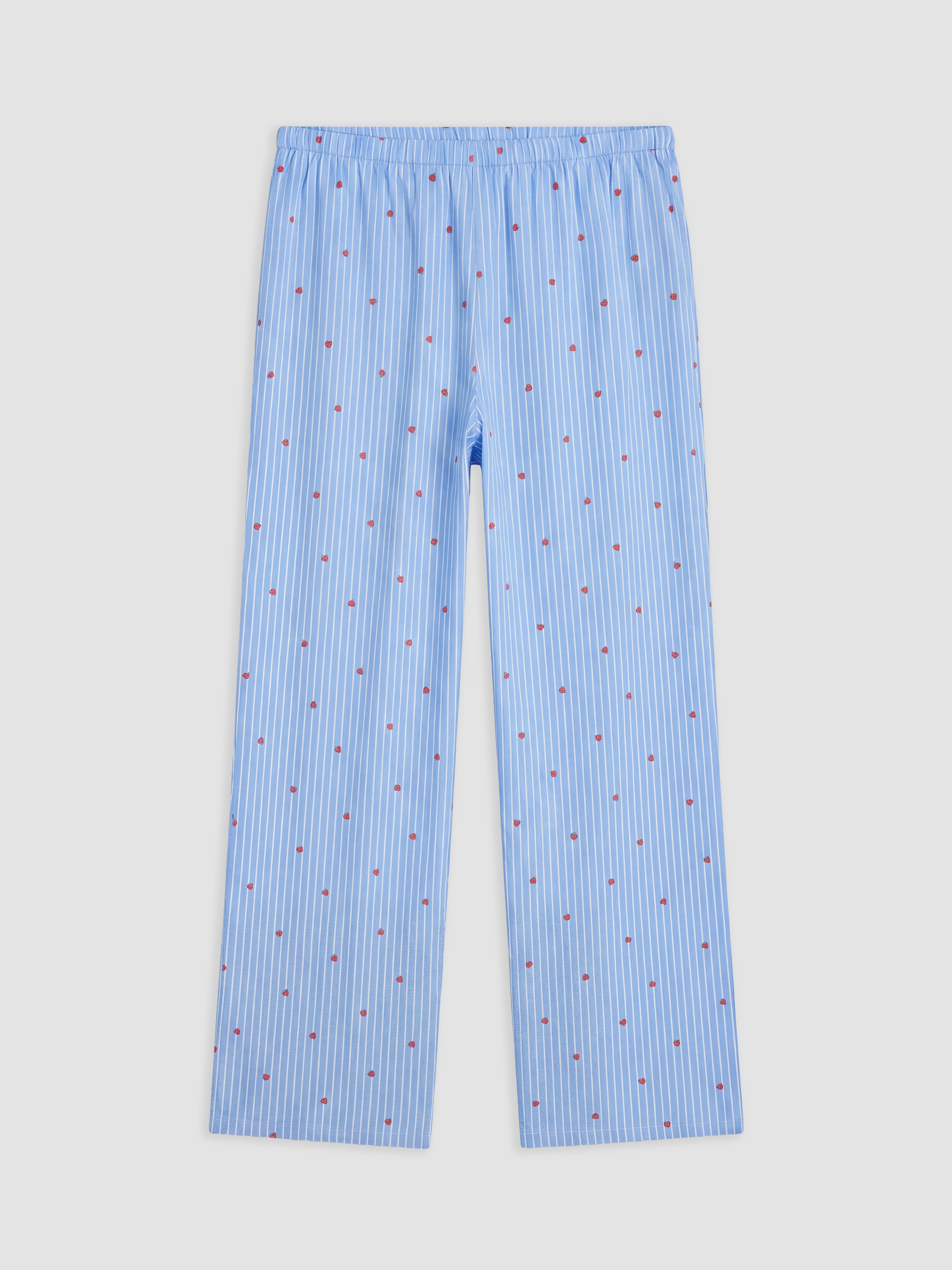 LCW DREAM İp Askılı Çizgili Kalp Desenli Kadın Pijama Takımı görsel 8