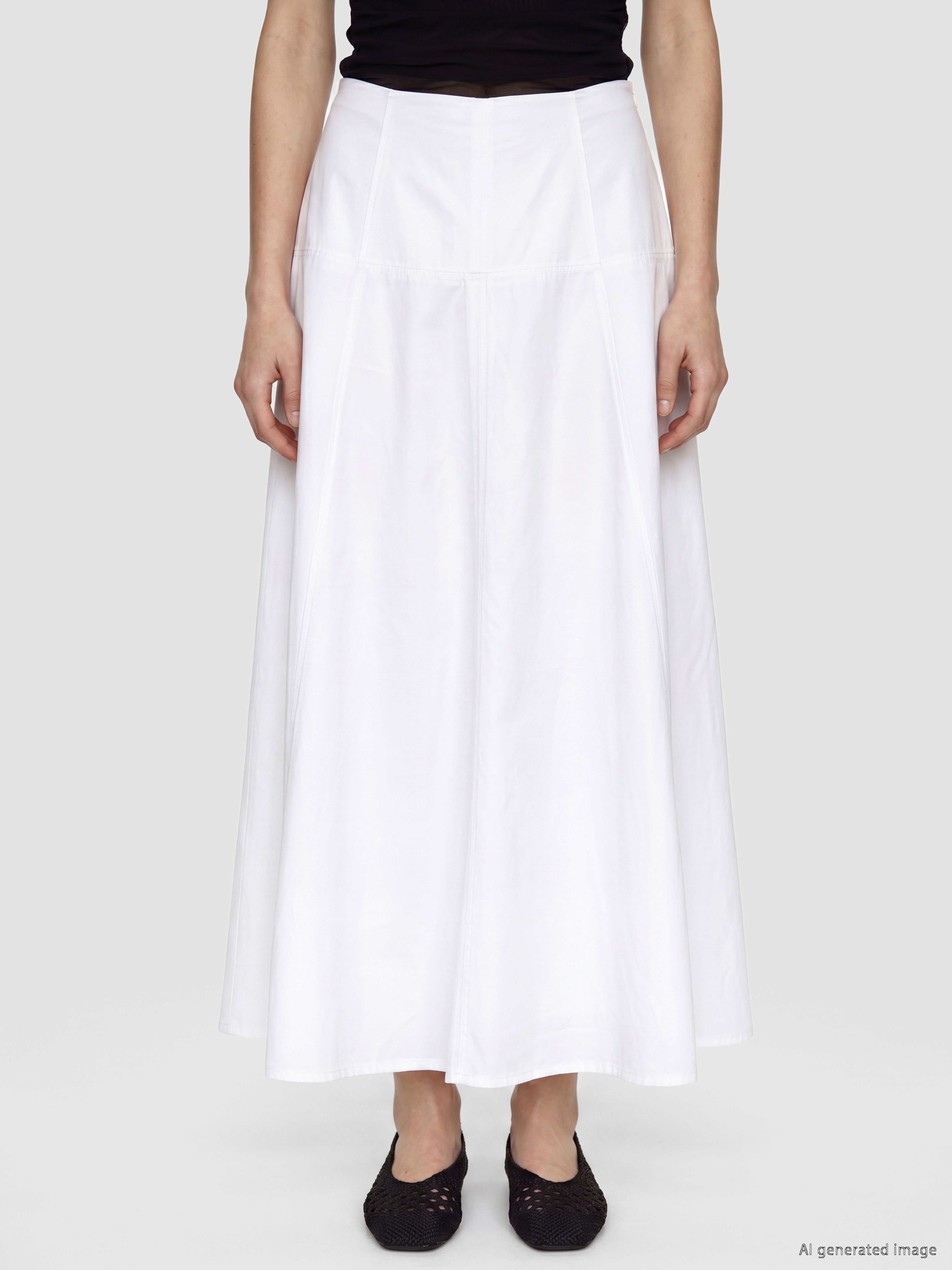 LCW Vision Poplin Kloş Etek görsel 2