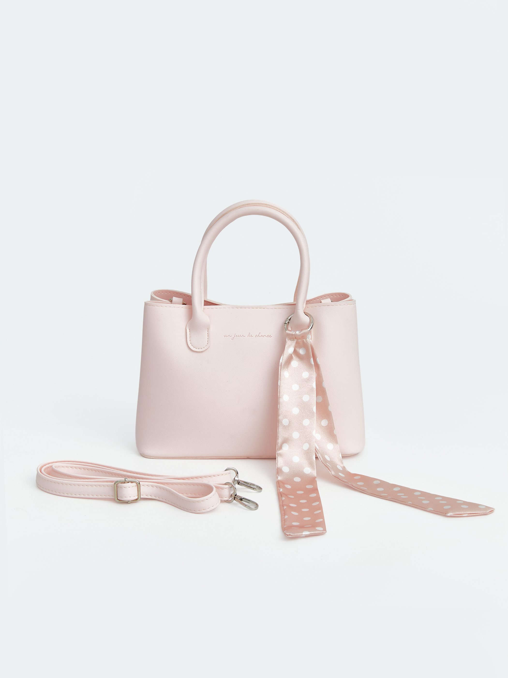 LCW ACCESSORIES Fularlı Deri Görünümlü Kadın Omuz Çantası görsel 2