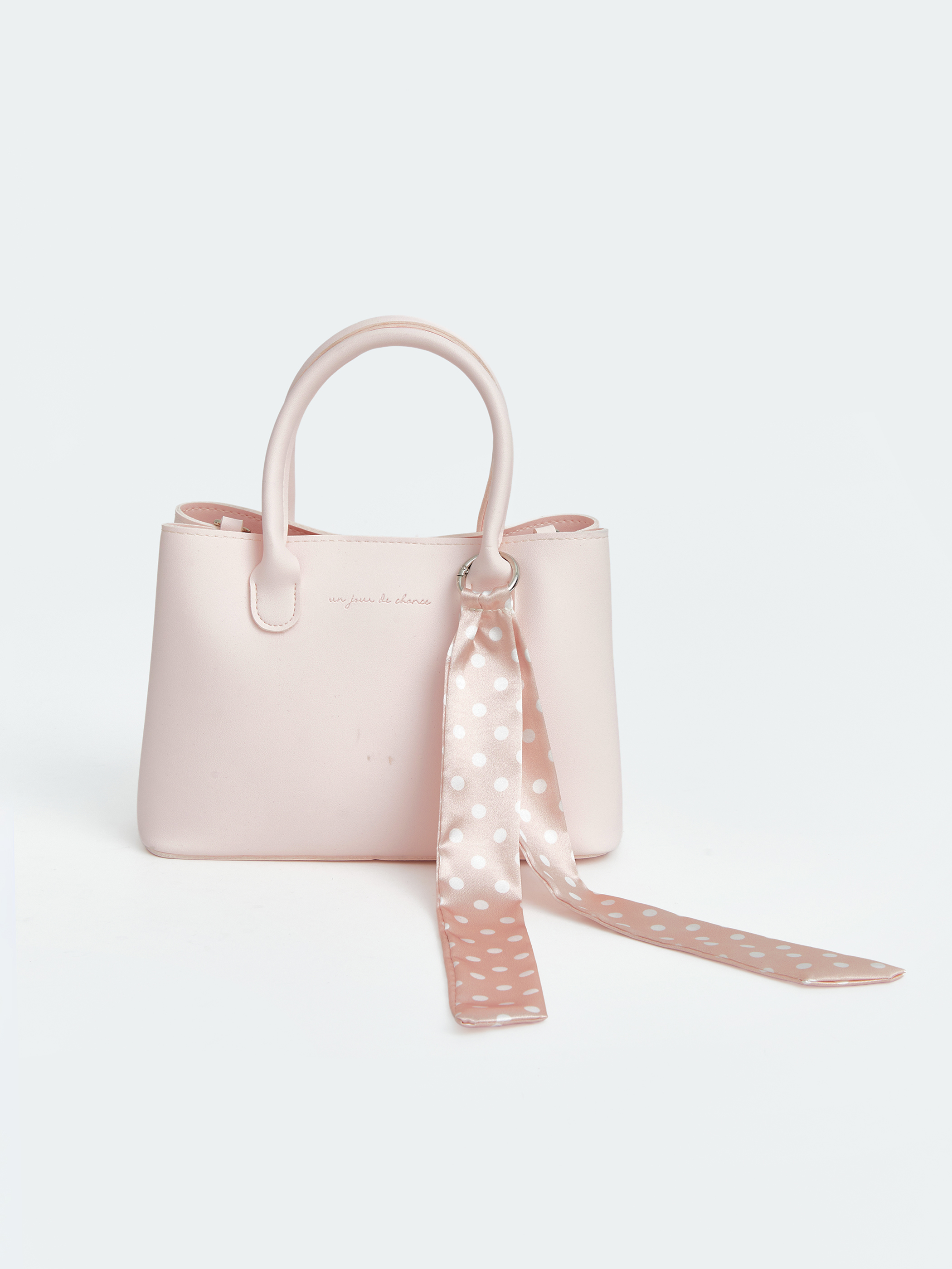 LCW ACCESSORIES Fularlı Deri Görünümlü Kadın Omuz Çantası görsel 3