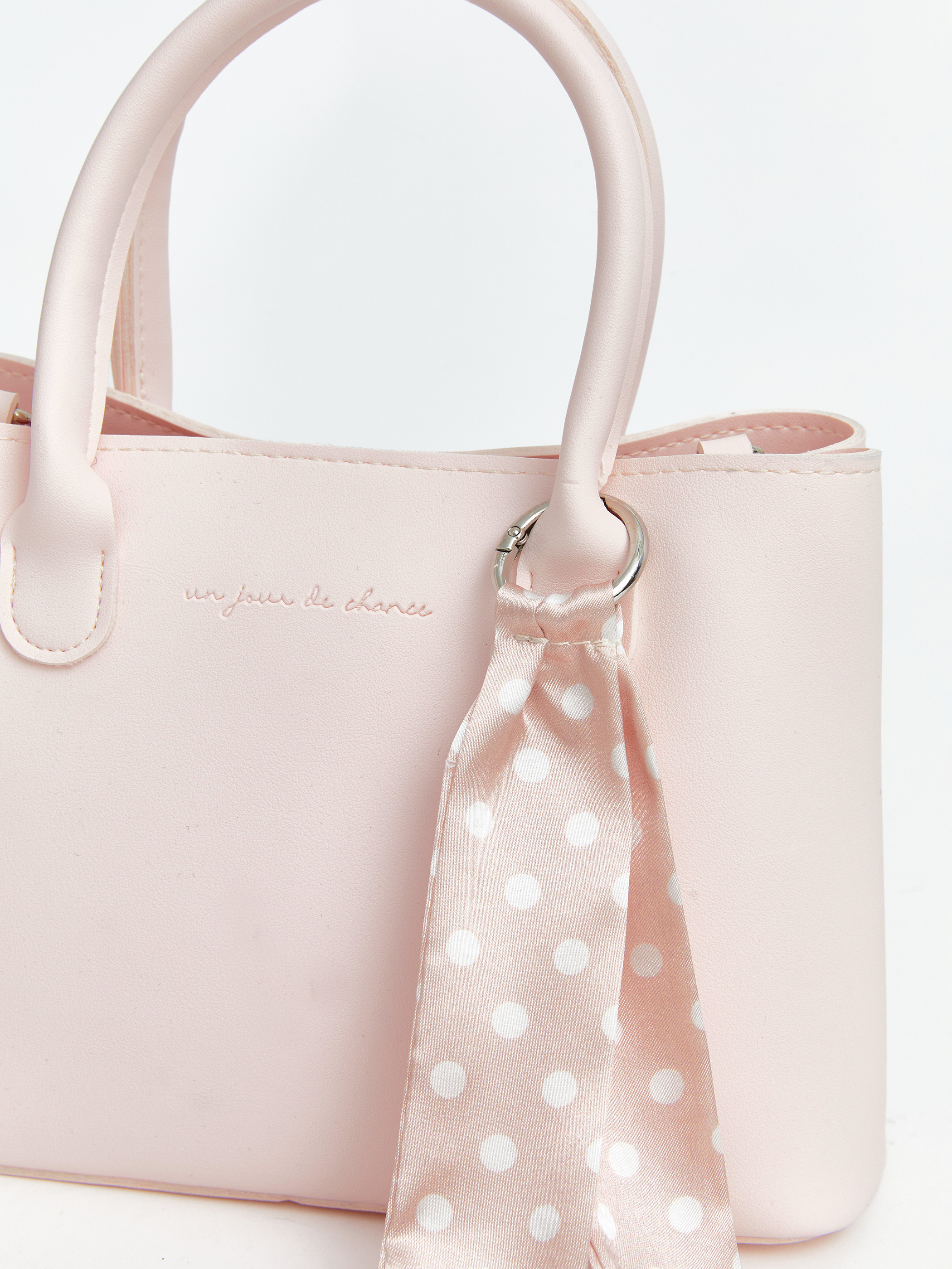 LCW ACCESSORIES Fularlı Deri Görünümlü Kadın Omuz Çantası görsel 5