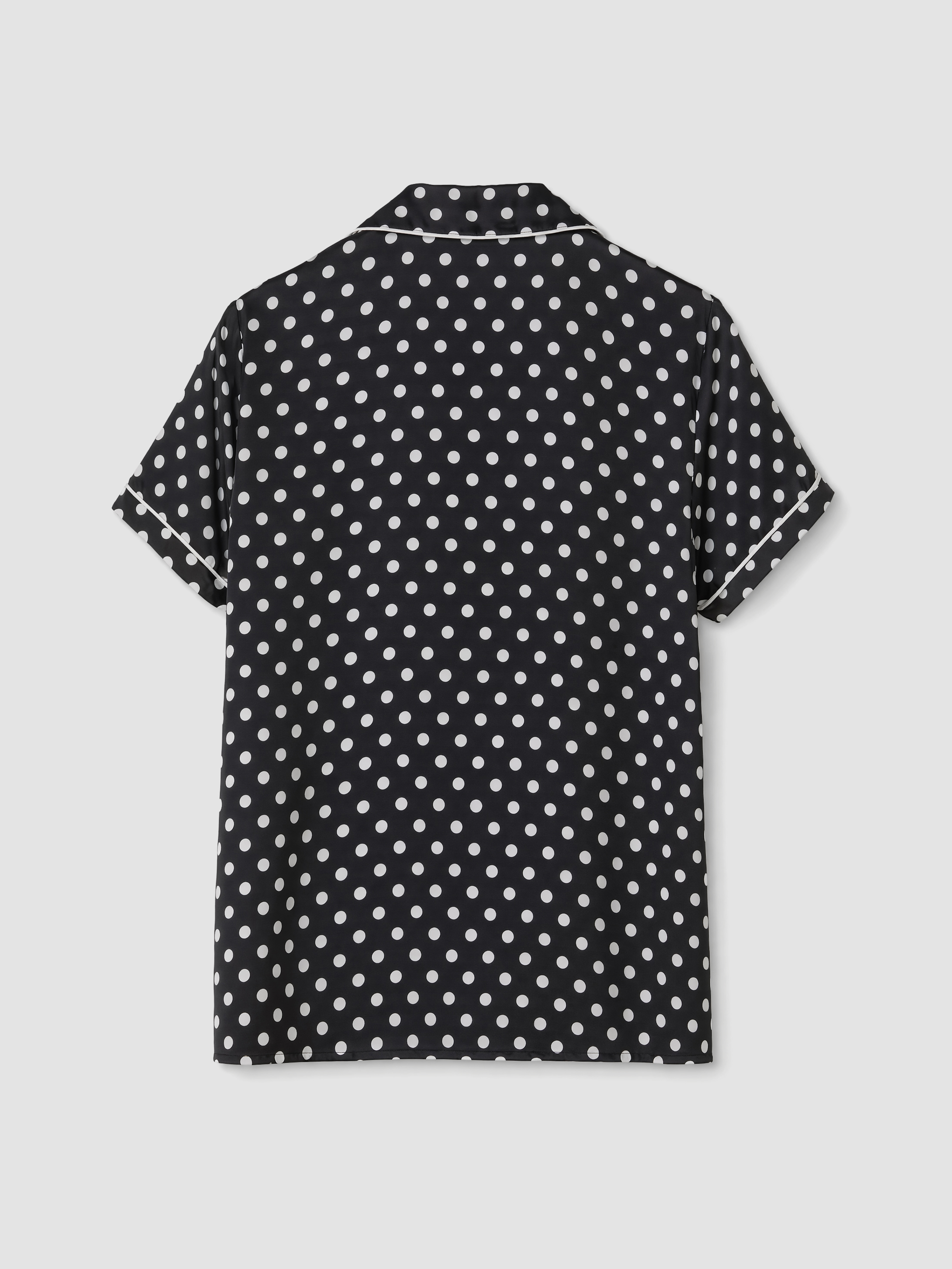 LCW DREAM Gömlek Yaka Puantiyeli Kadın Pijama Takımı görsel 8