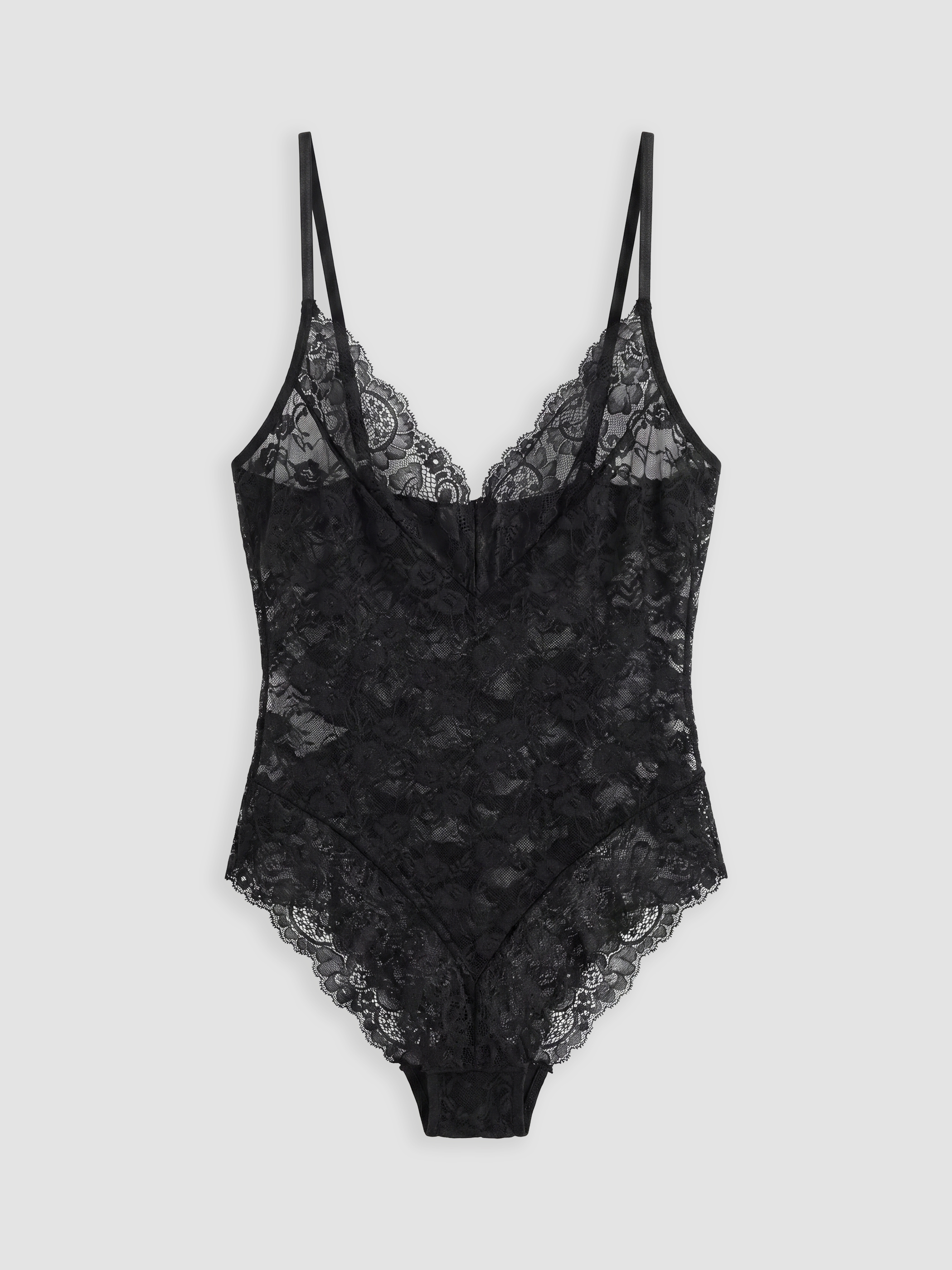 LCW DREAM İp Askılı Dantelli Fantezi Çıtçıtlı Body
