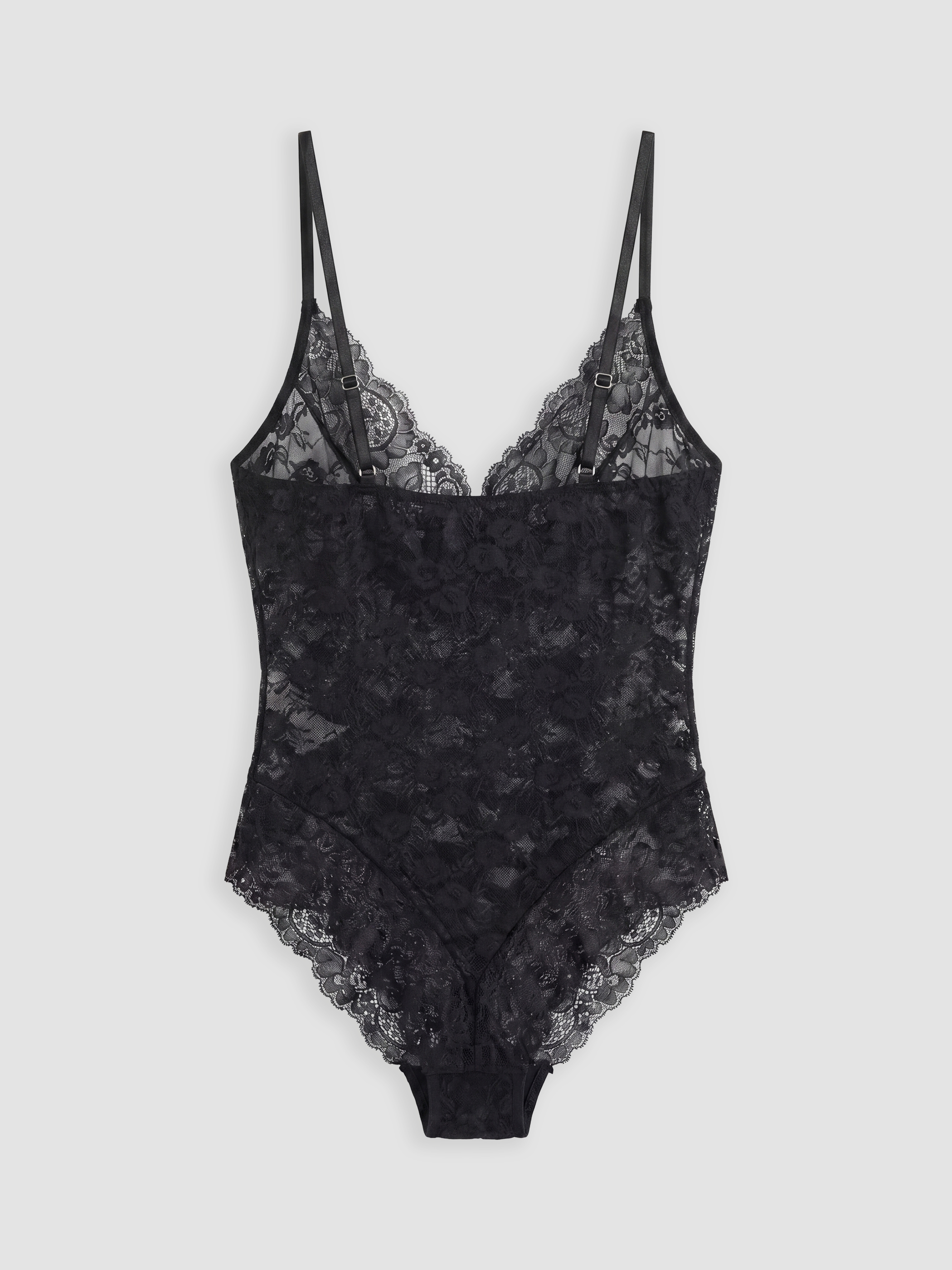 LCW DREAM İp Askılı Dantelli Fantezi Çıtçıtlı Body görsel 3
