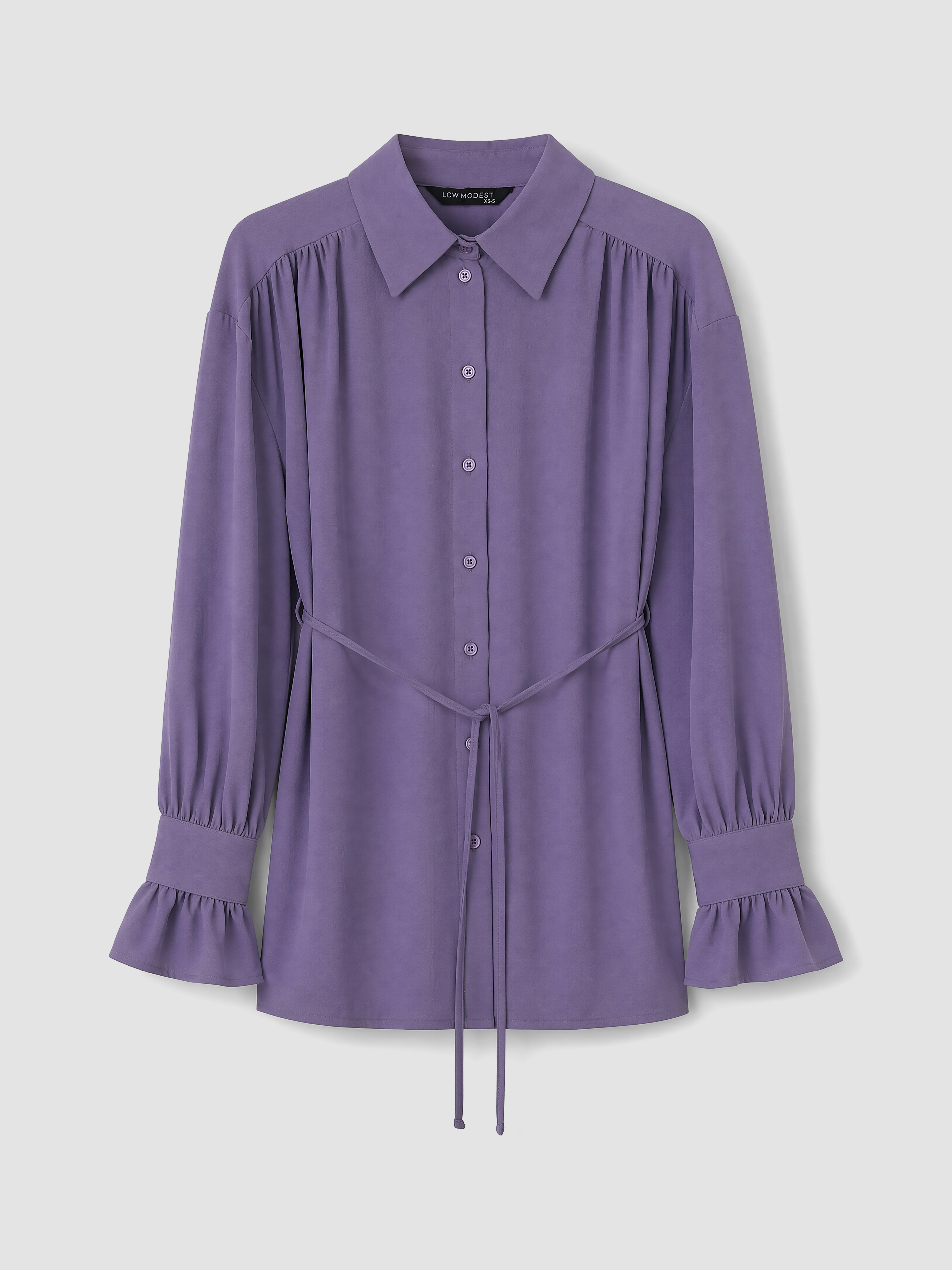 LCW Modest Oversize Kadın Gömlek Tunik görsel 5