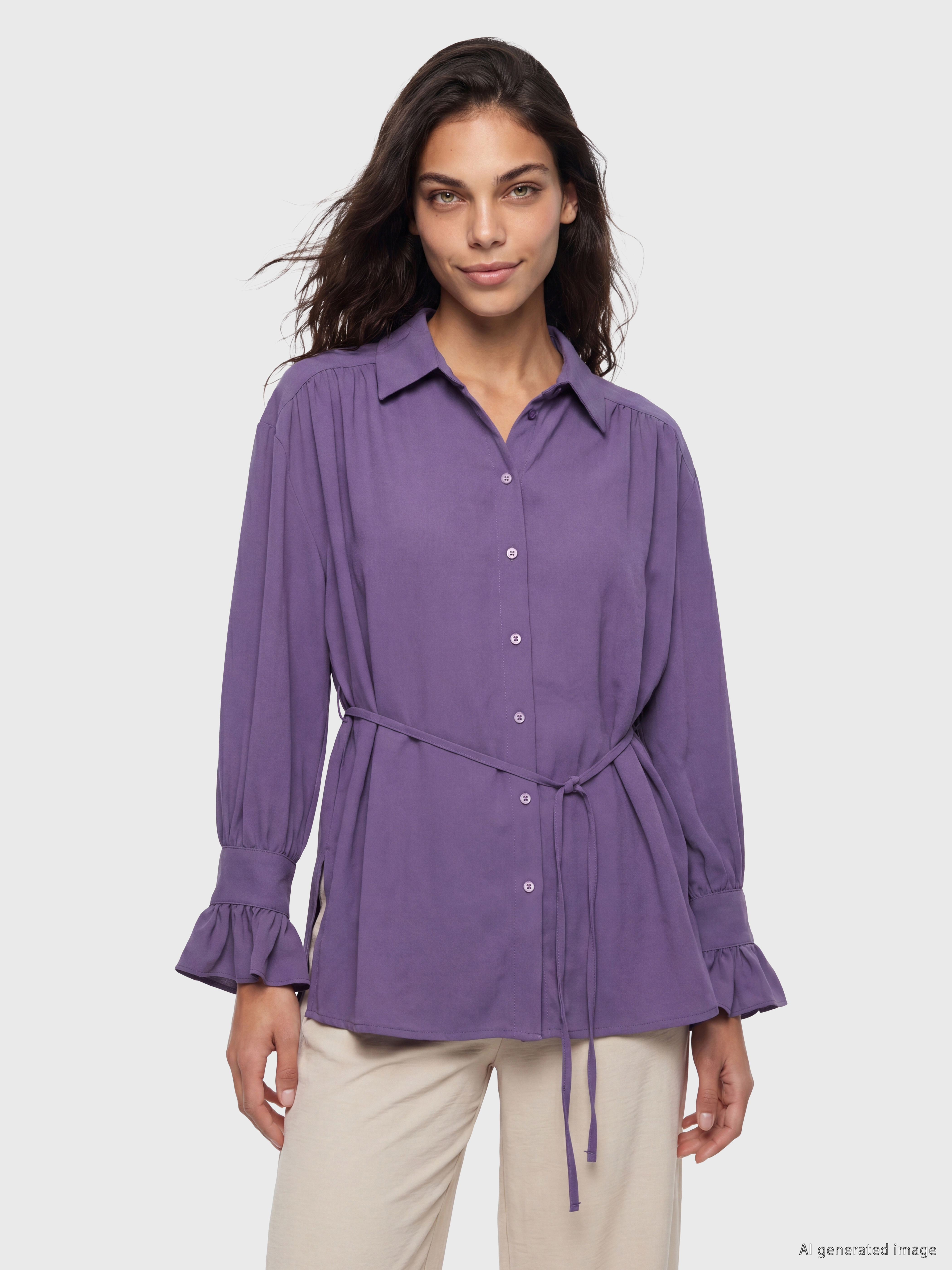 LCW Modest Oversize Kadın Gömlek Tunik