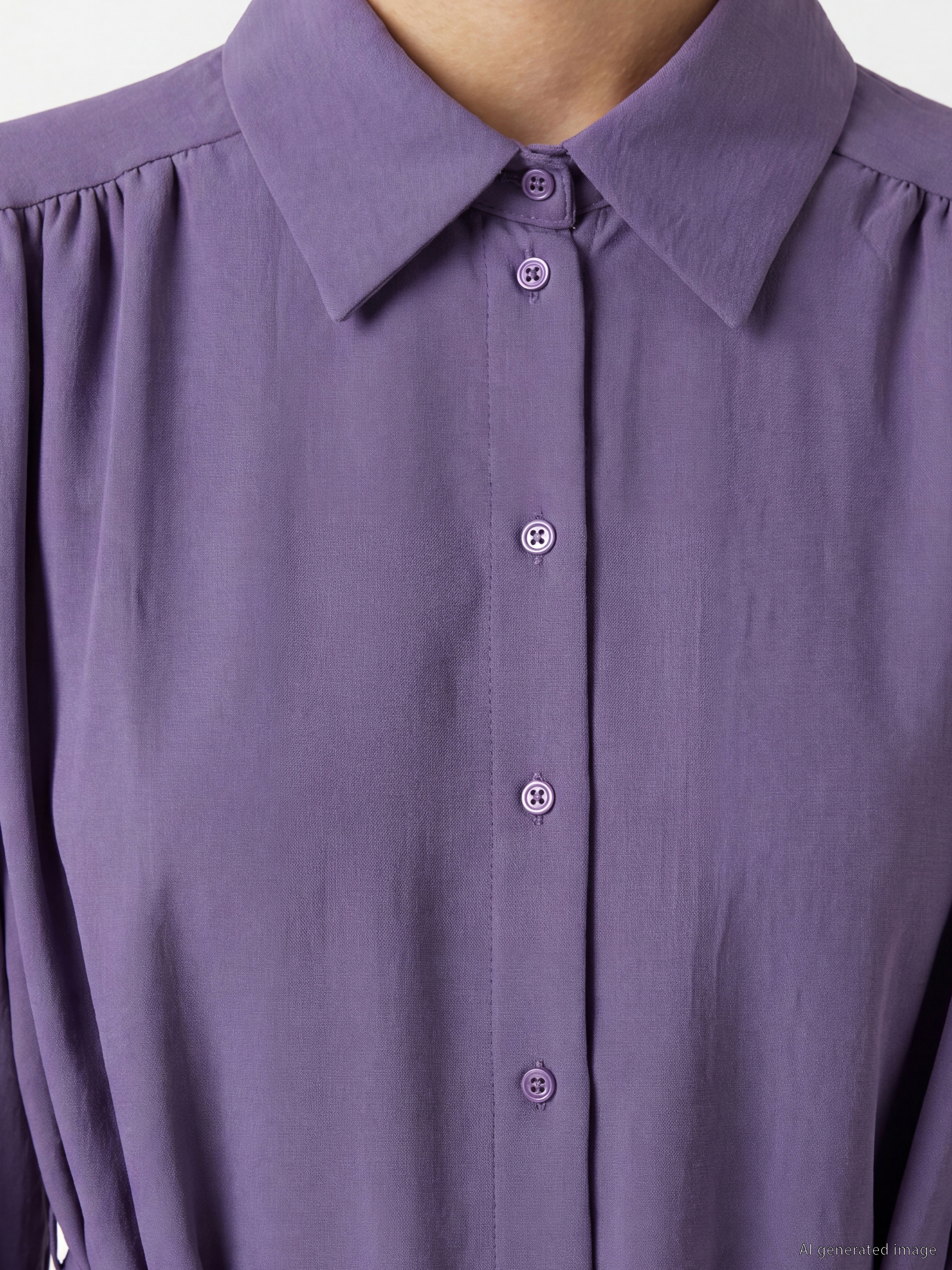 LCW Modest Oversize Kadın Gömlek Tunik görsel 3