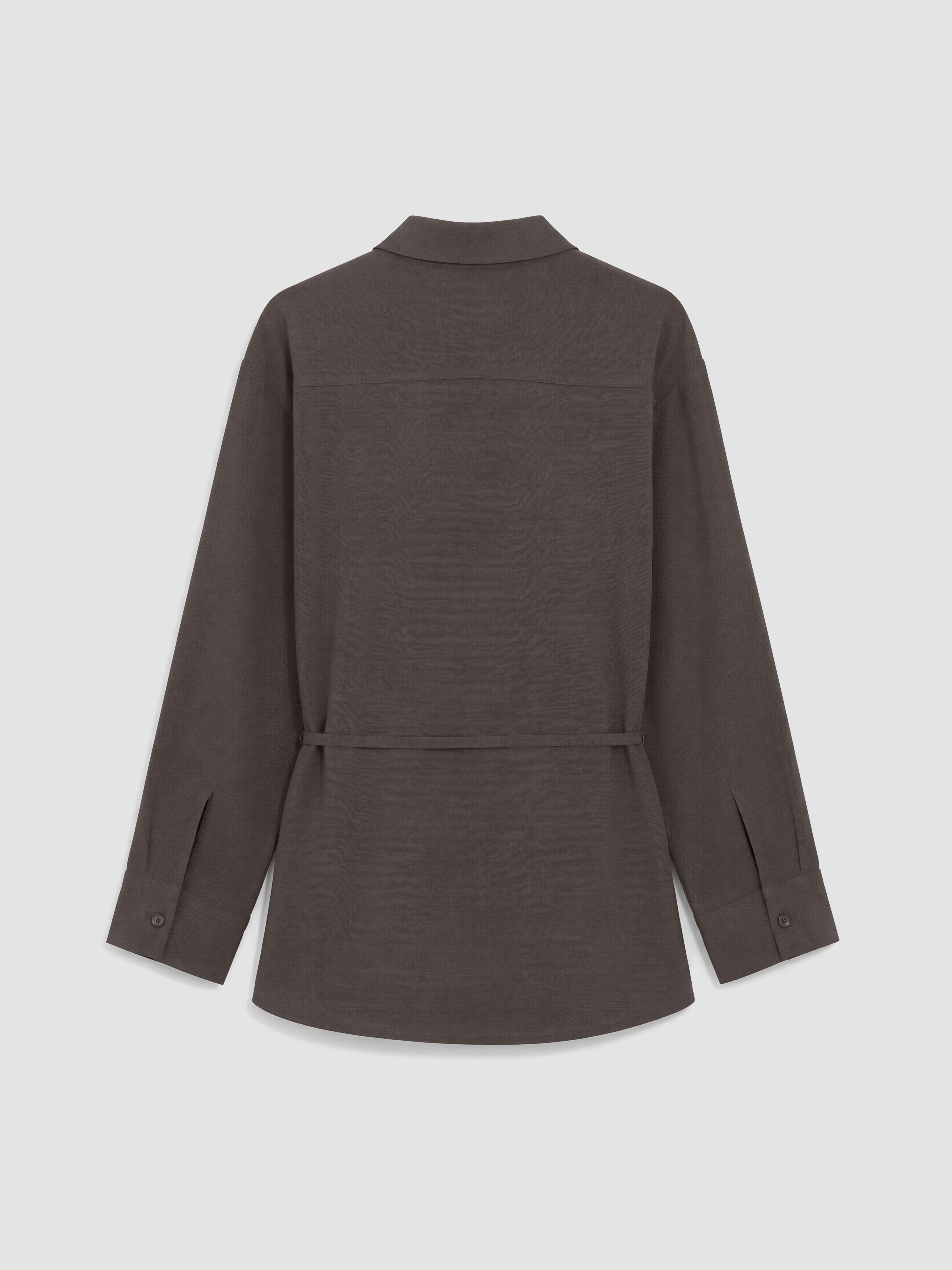 LCW Modest Keten Karışımlı Kadın Gömlek Tunik görsel 7