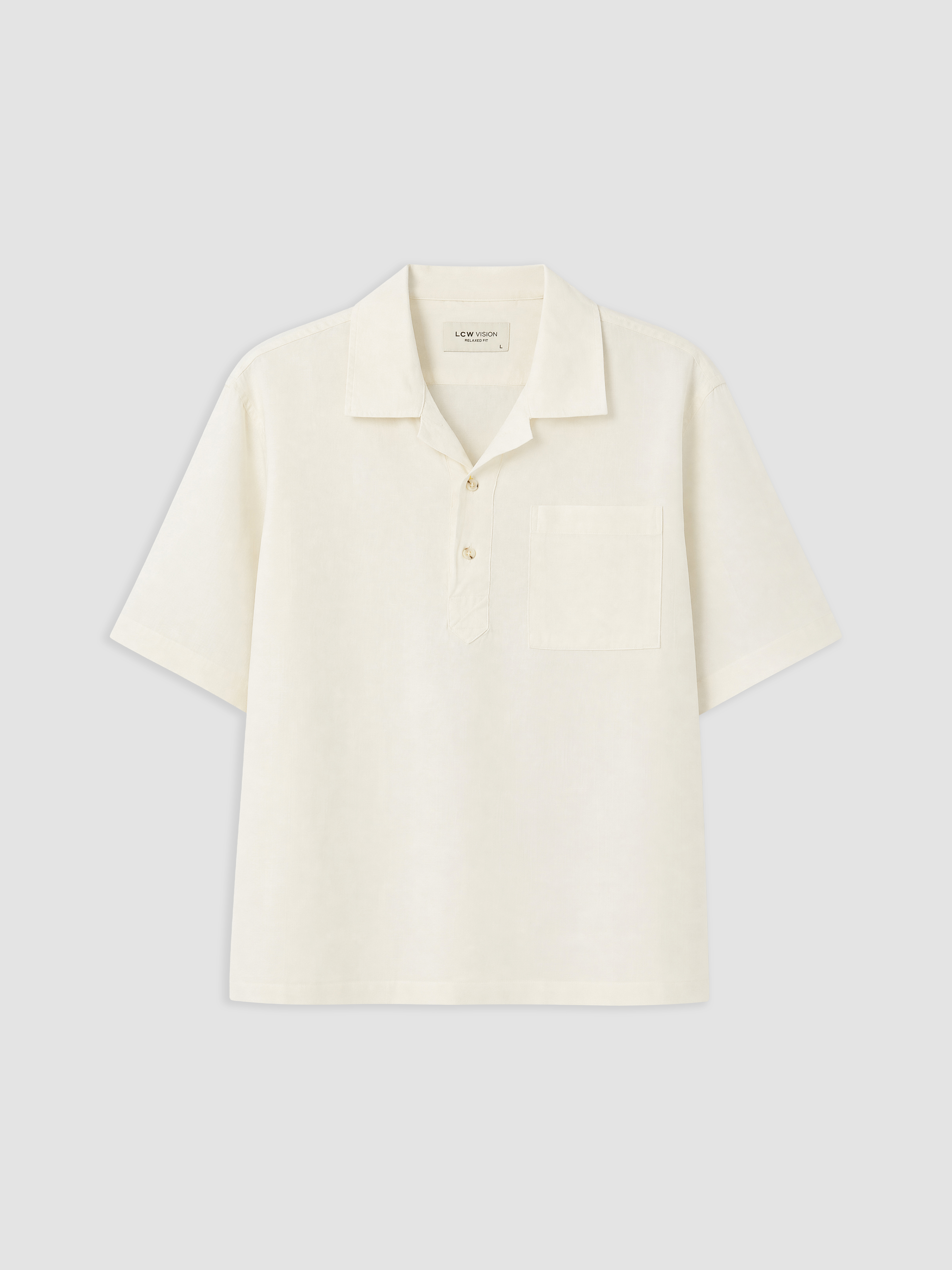LCW Vision Regular Fit %100 Keten Erkek Gömlek görsel 6