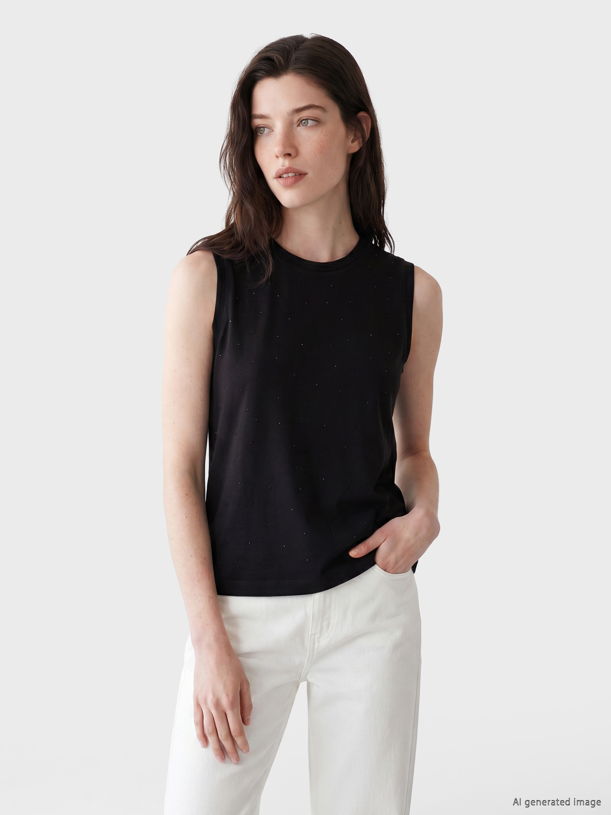 LCW Comfort Taşlı Soft Touch Kadın Atlet