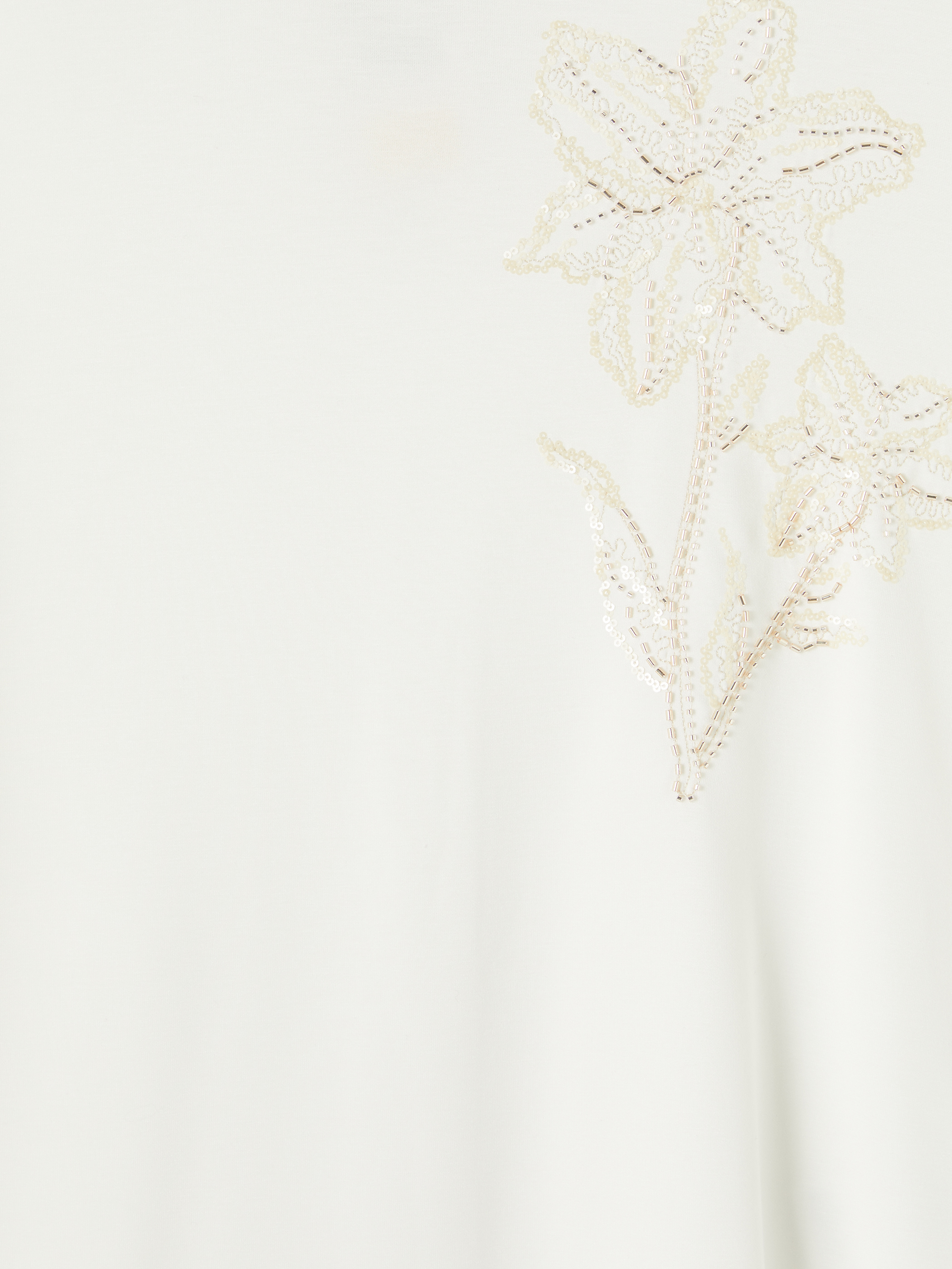 LCWAIKIKI Classic Payetli Oversize Soft Touch Kadın Tunik görsel 6