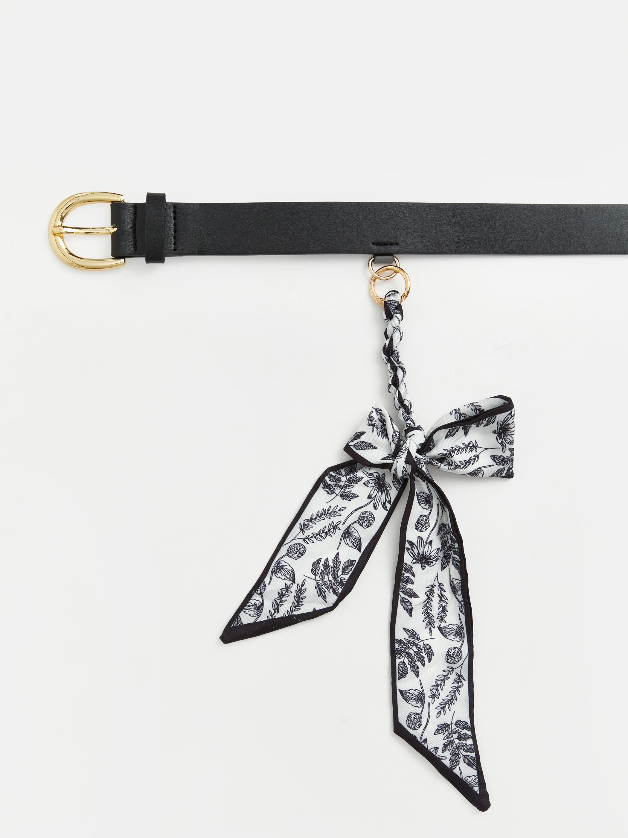 LCW ACCESSORIES Deri Görünümlü Fular Detaylı Kadın Kemer görsel 4