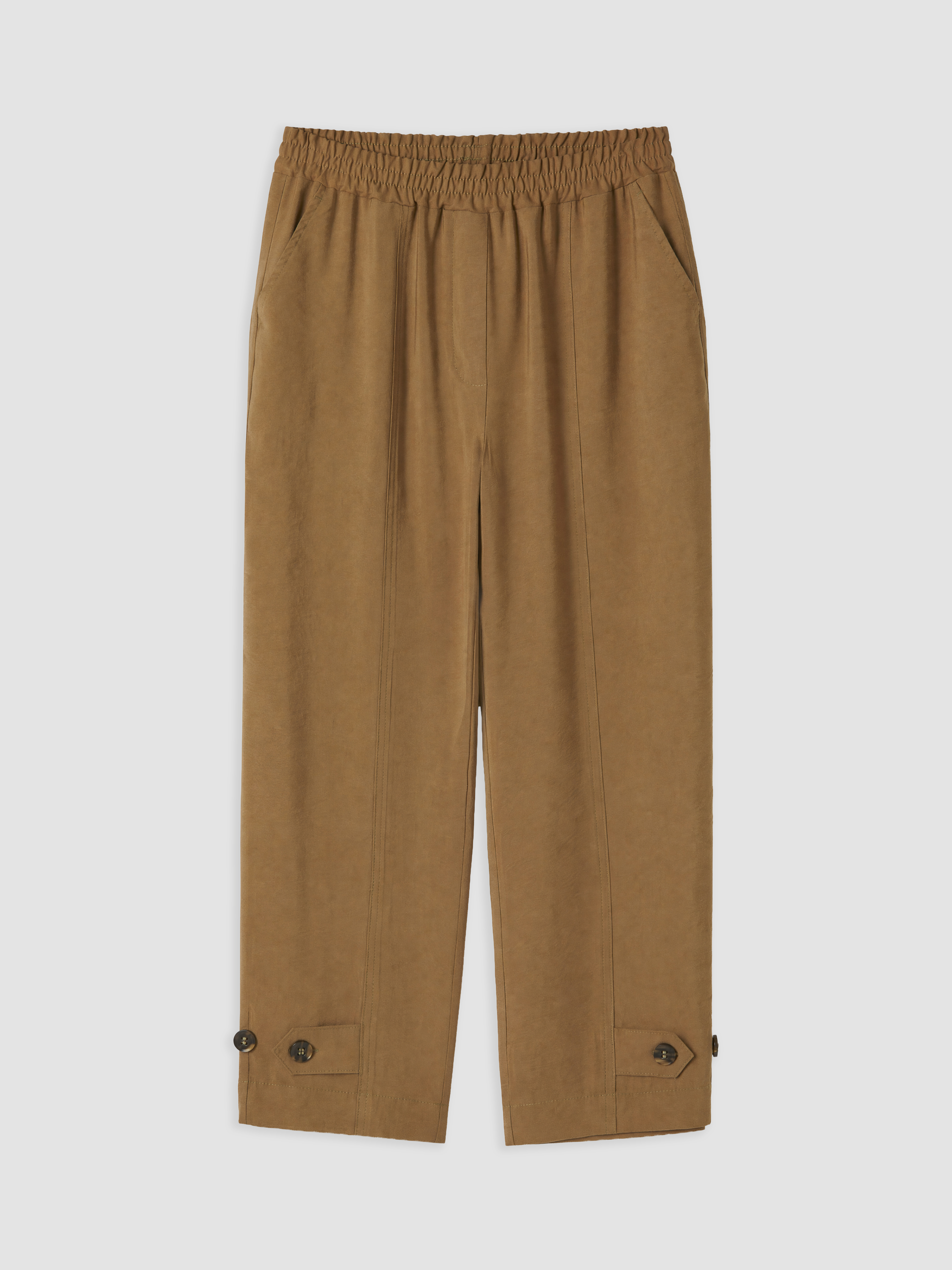 LCWAIKIKI Classic Beli Lastikli Modal Karışımlı Kadın Pantolon görsel 4