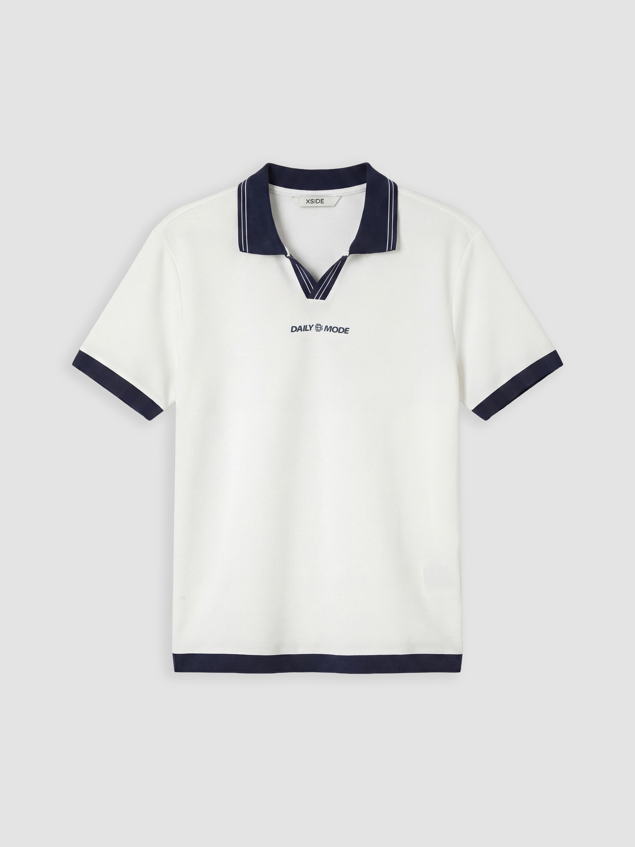 XSIDE Polo Yaka Nakışlı Erkek Tişört görsel 5
