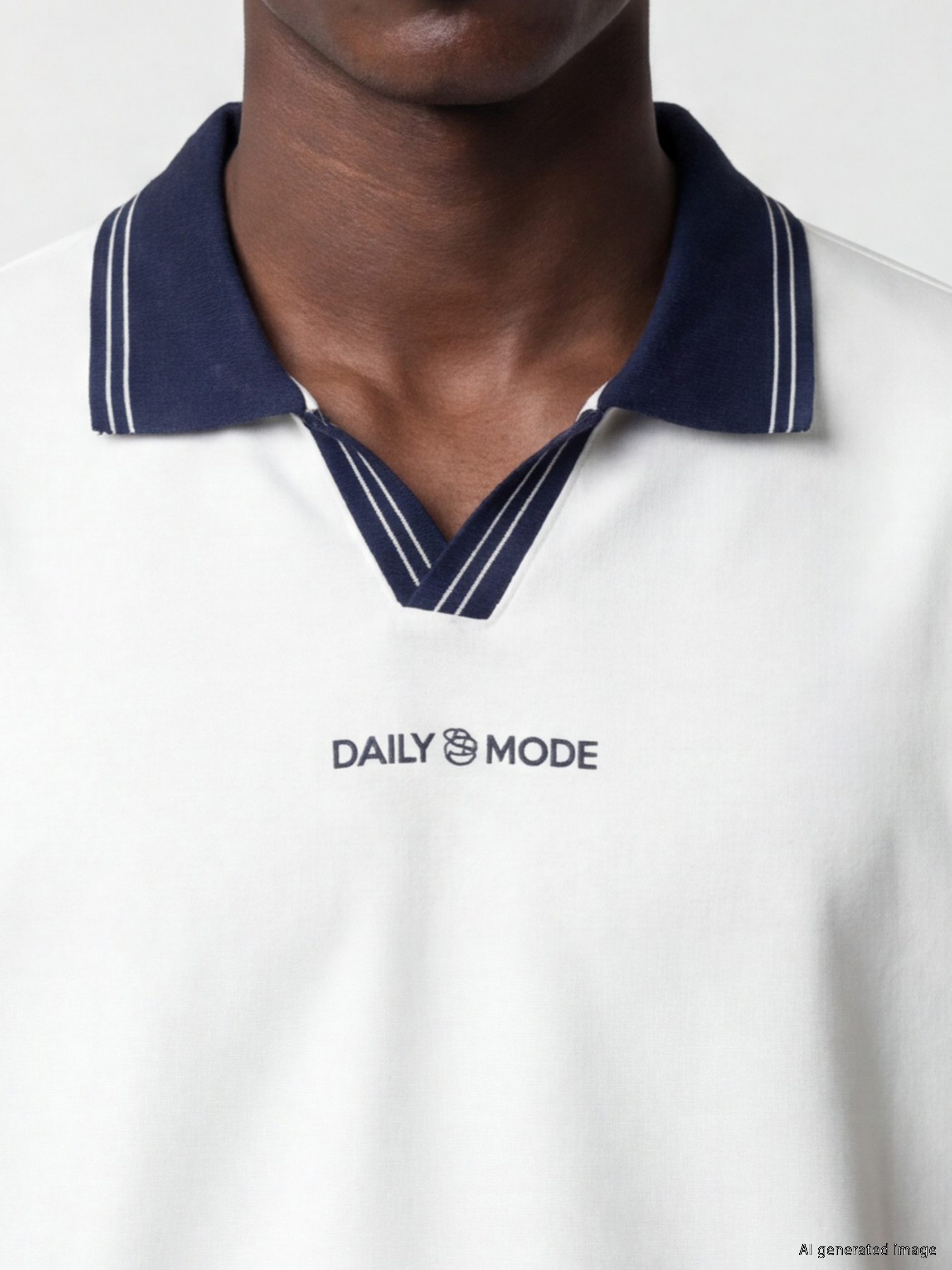 XSIDE Polo Yaka Nakışlı Erkek Tişört görsel 3